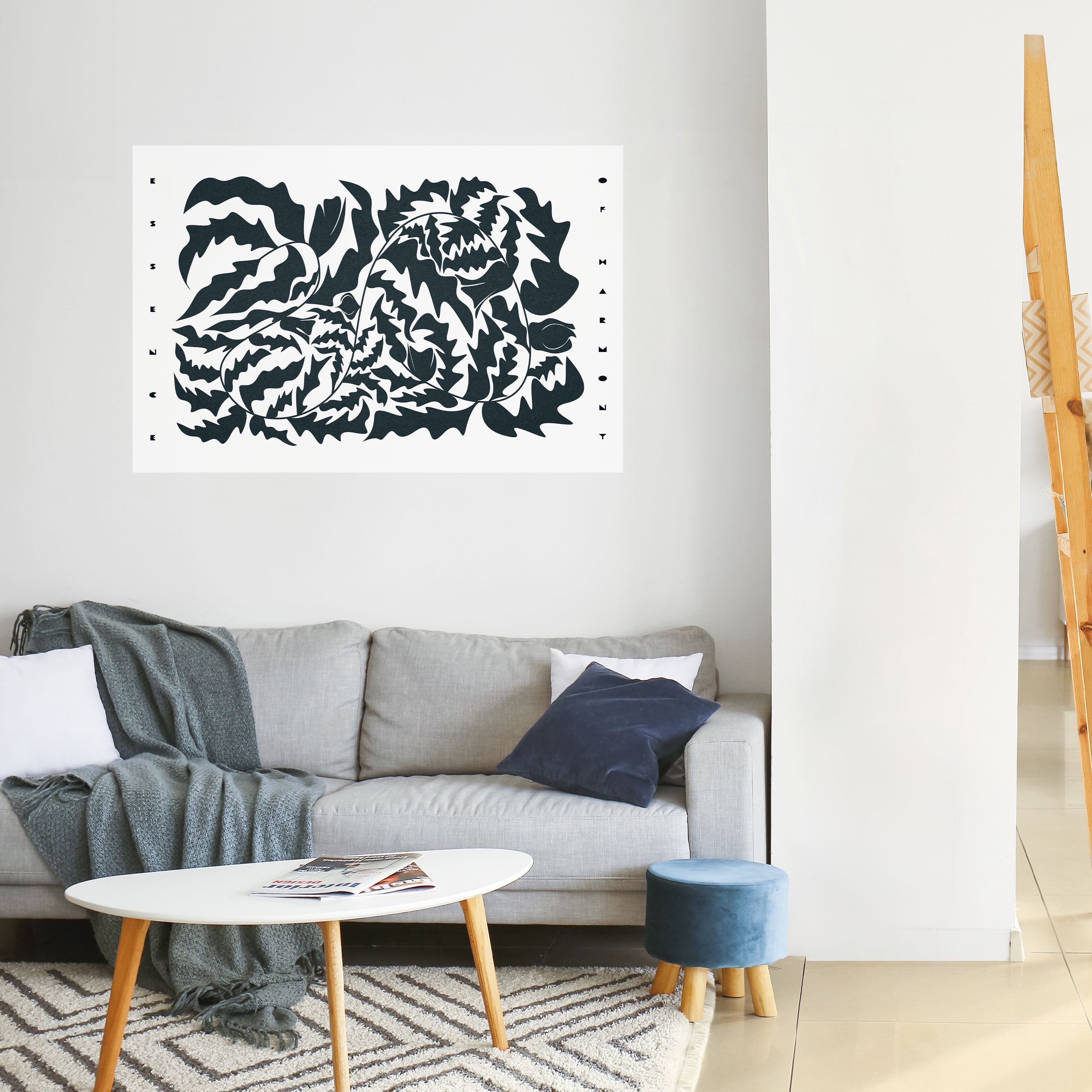 Affiche horizontale autocollante ETHEREAL ORNAMENT