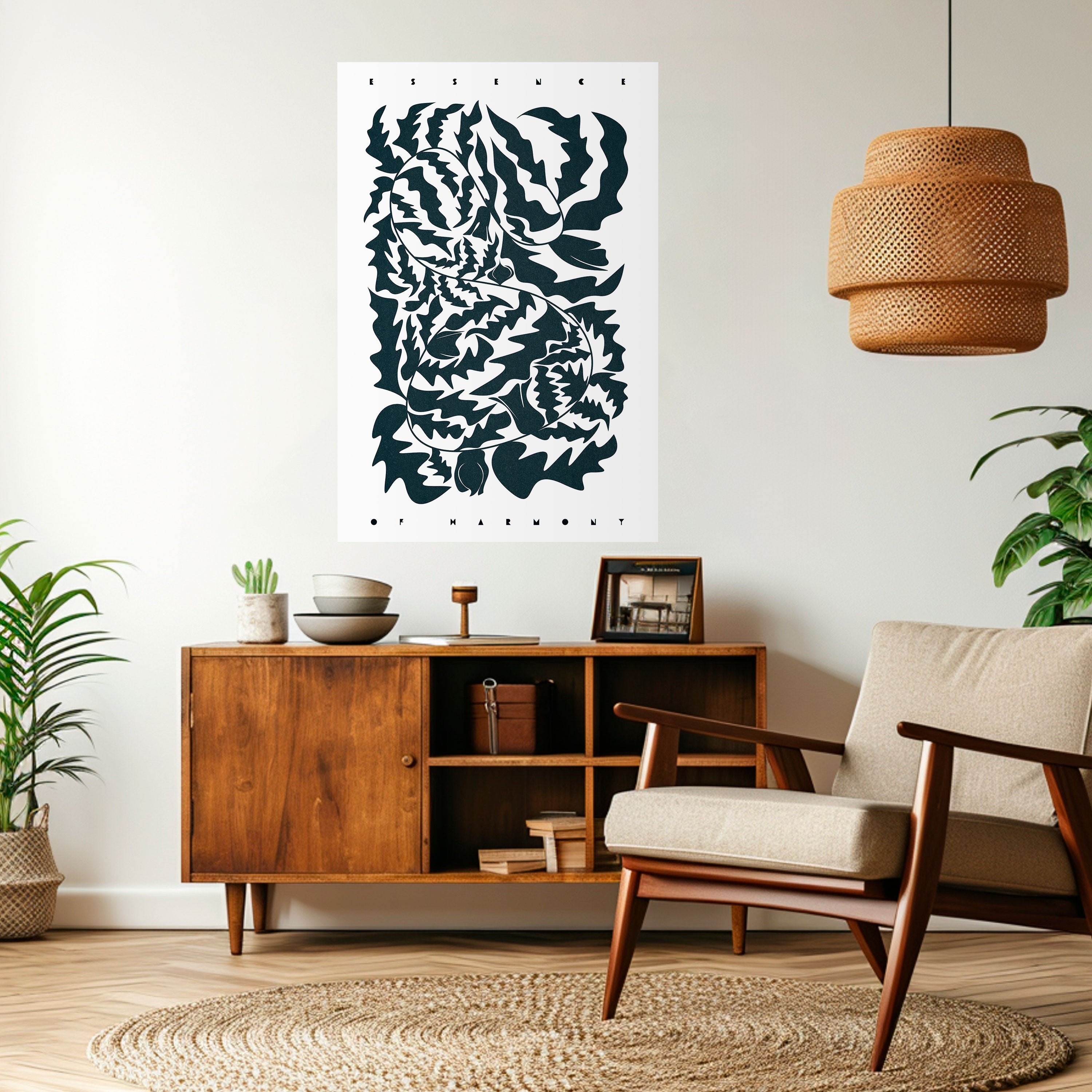 Affiche verticale autocollante ETHEREAL ORNAMENT