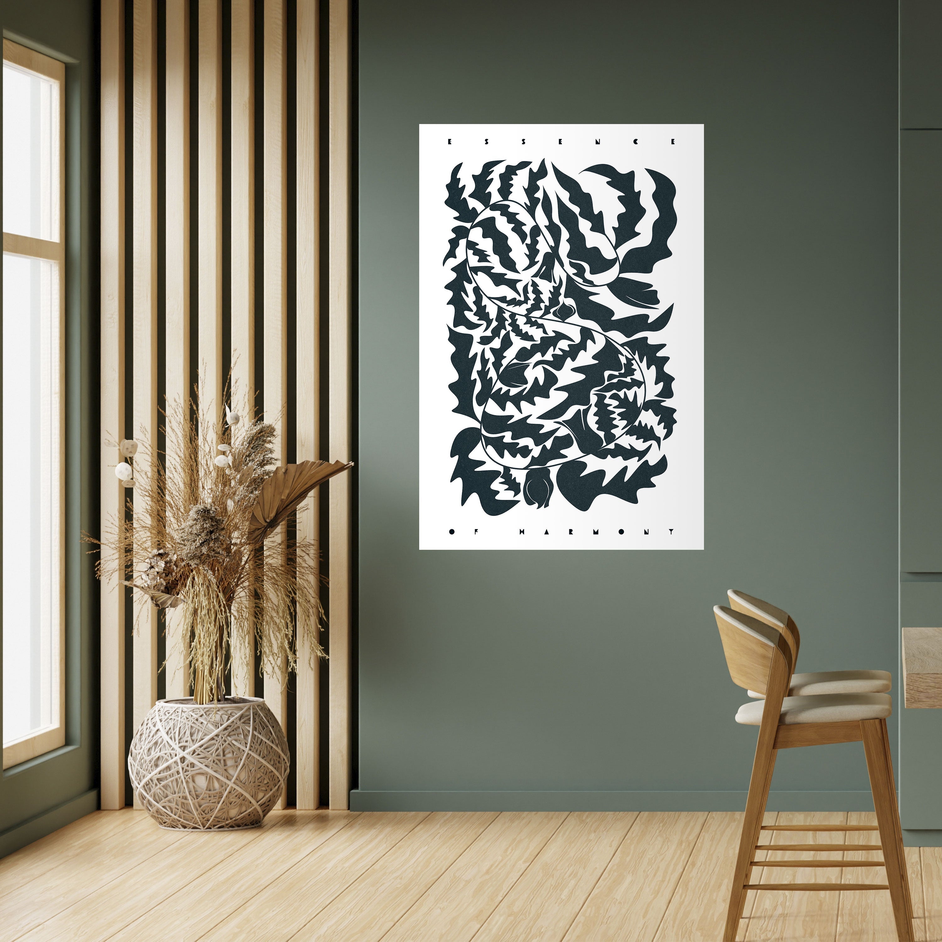 Affiche verticale autocollante ETHEREAL ORNAMENT