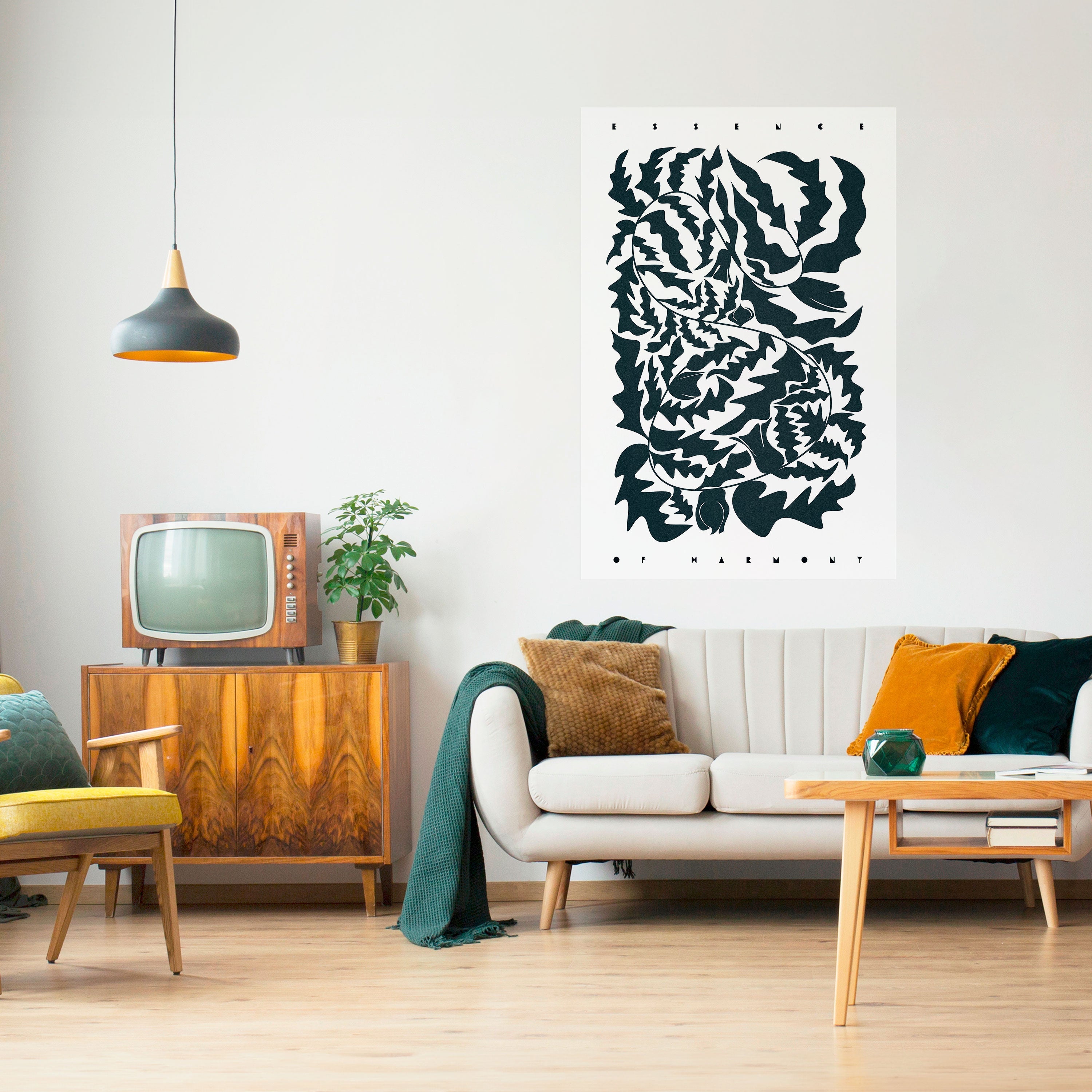 Affiche verticale autocollante ETHEREAL ORNAMENT