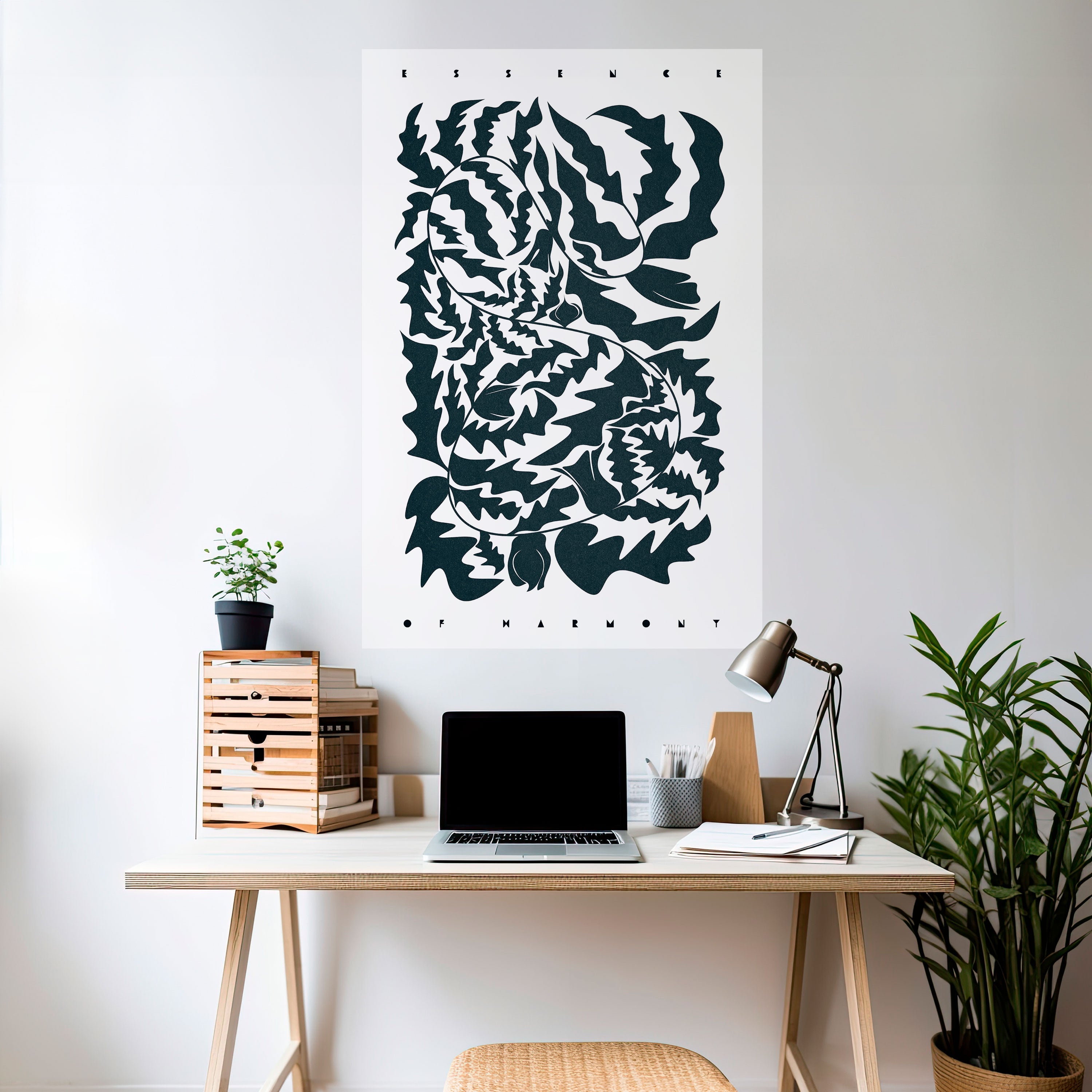 Affiche verticale autocollante ETHEREAL ORNAMENT