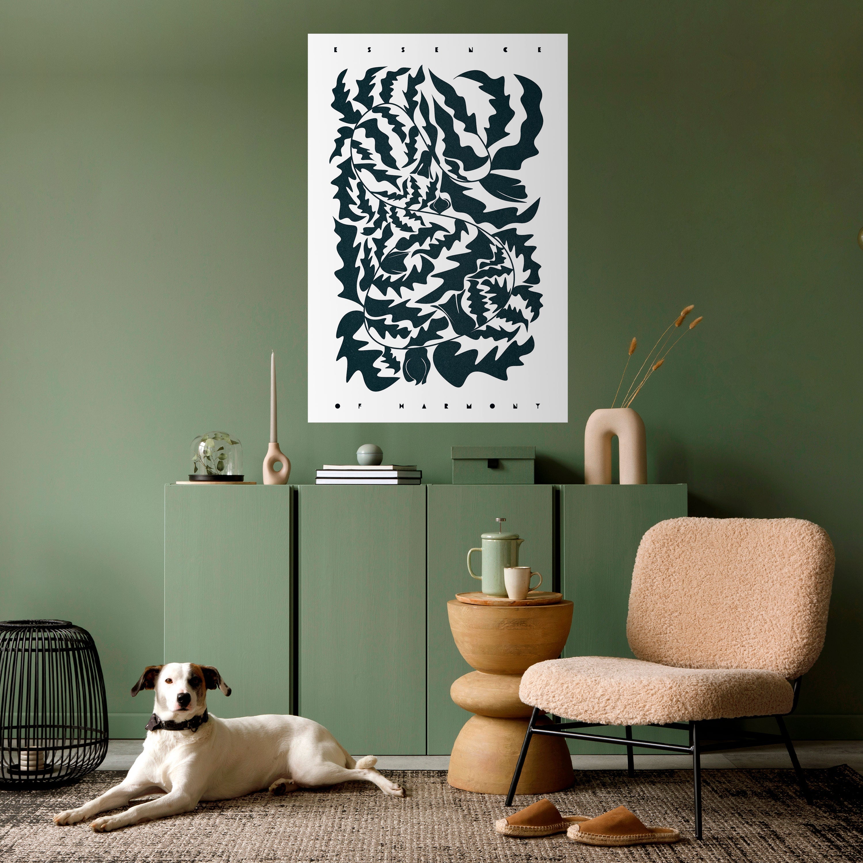Affiche verticale autocollante ETHEREAL ORNAMENT