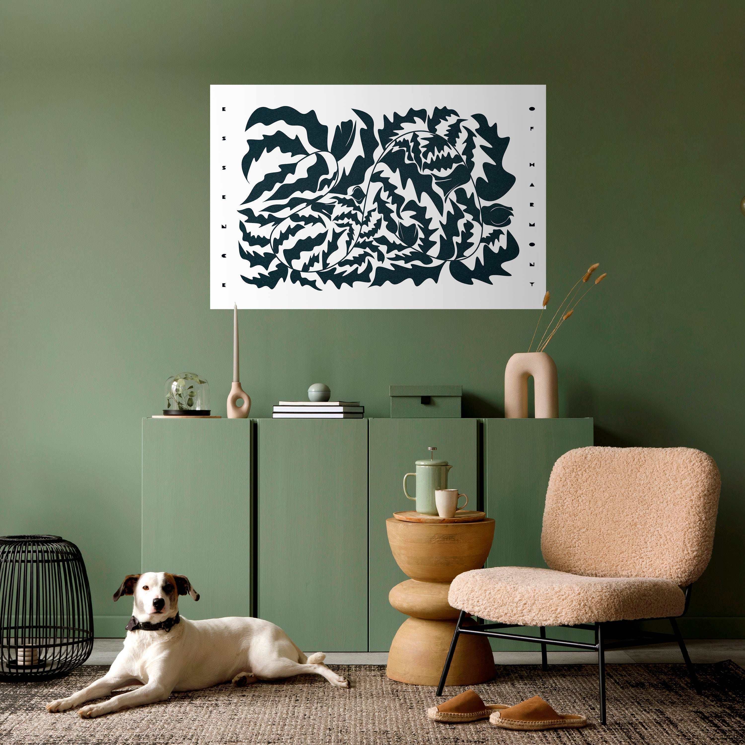 Affiche horizontale autocollante ETHEREAL ORNAMENT