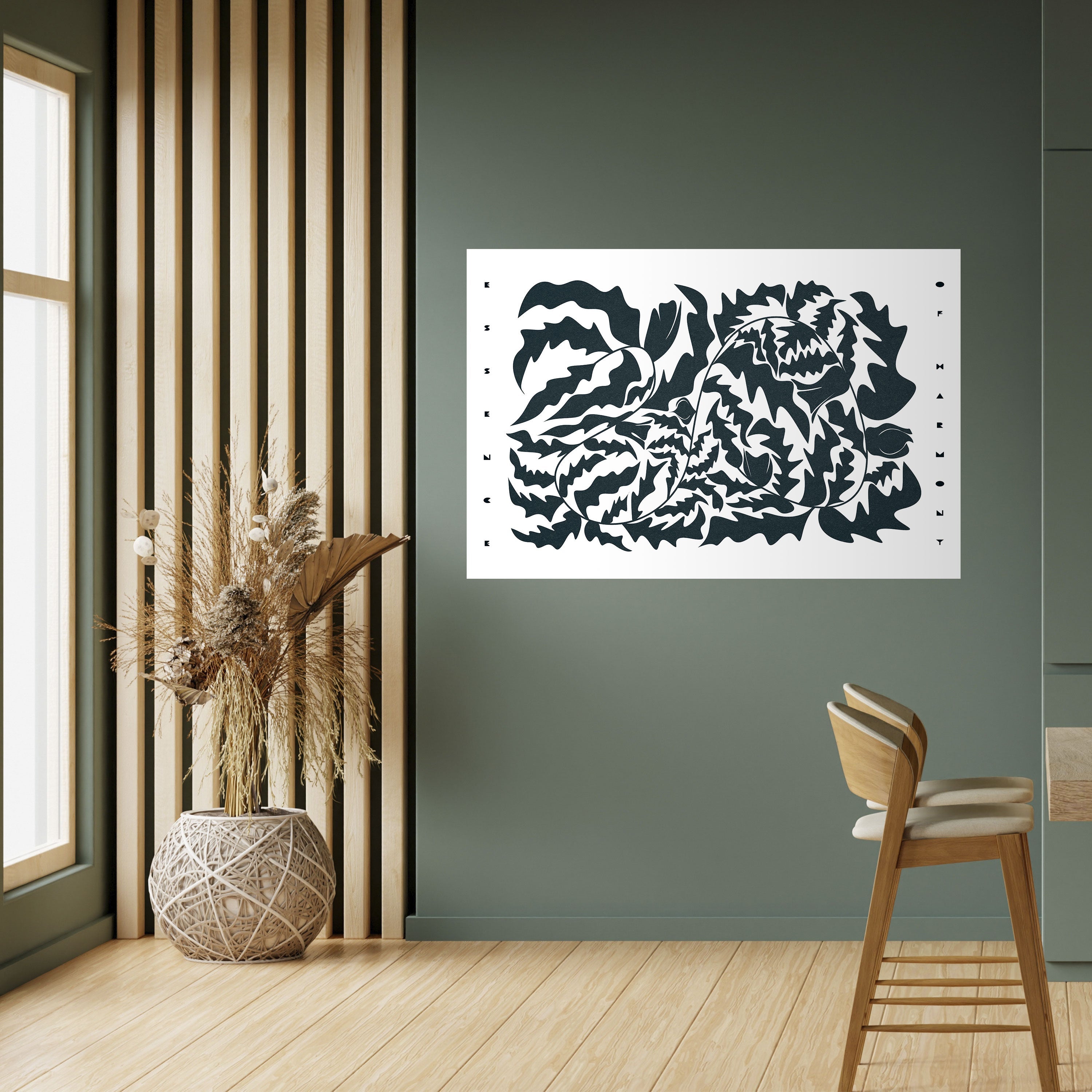 Affiche horizontale autocollante ETHEREAL ORNAMENT