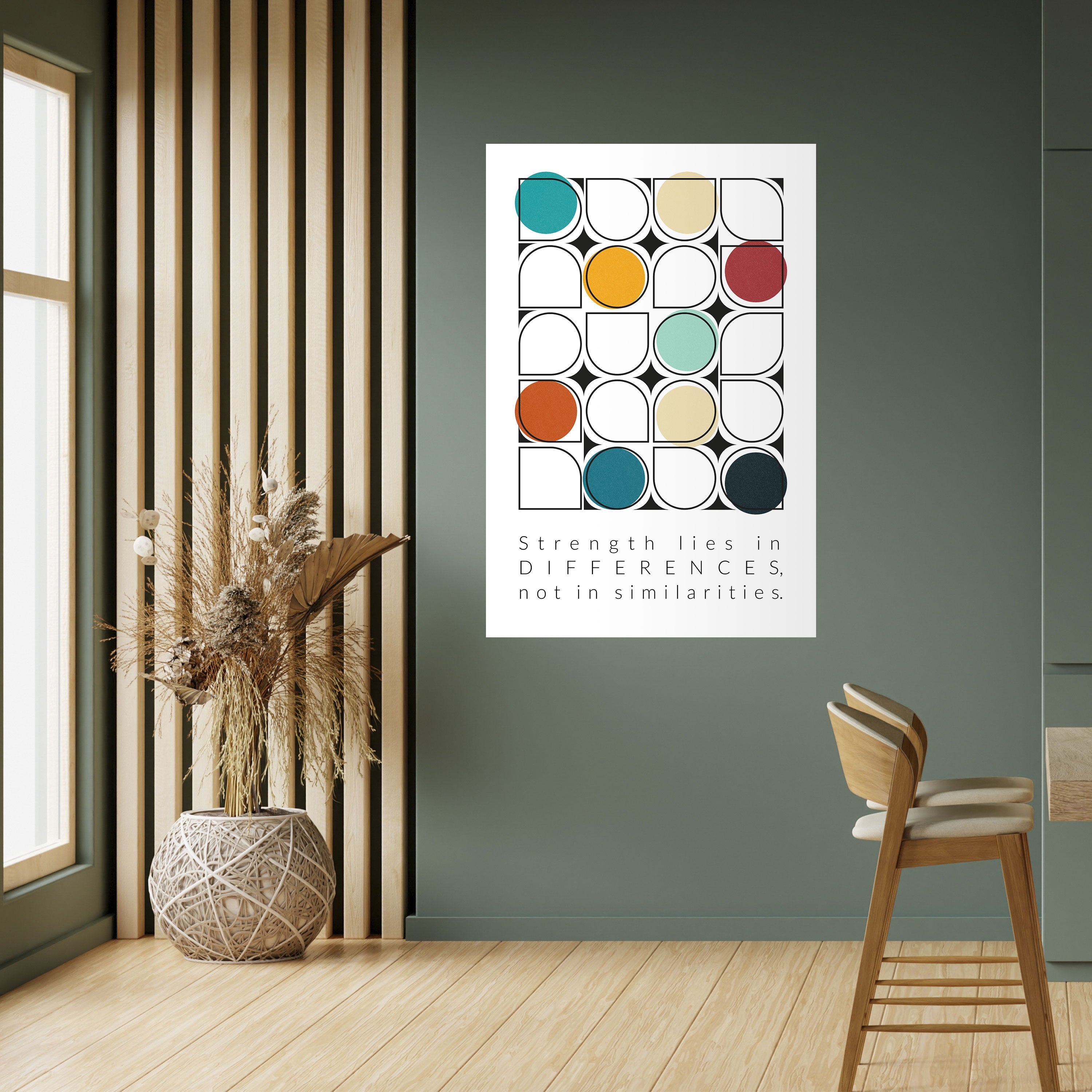 Affiche verticale autocollante HUE HARMONY