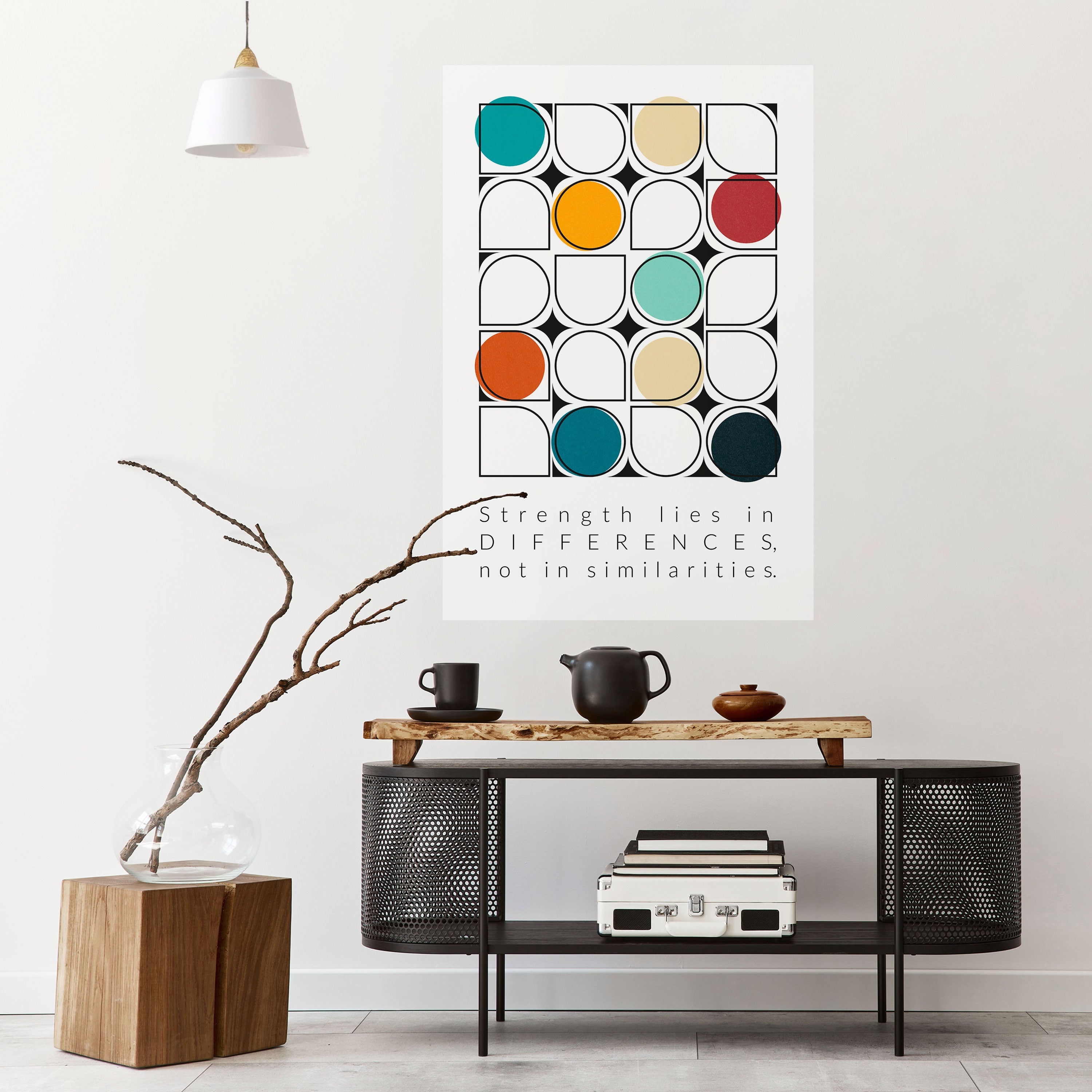 Affiche verticale autocollante HUE HARMONY