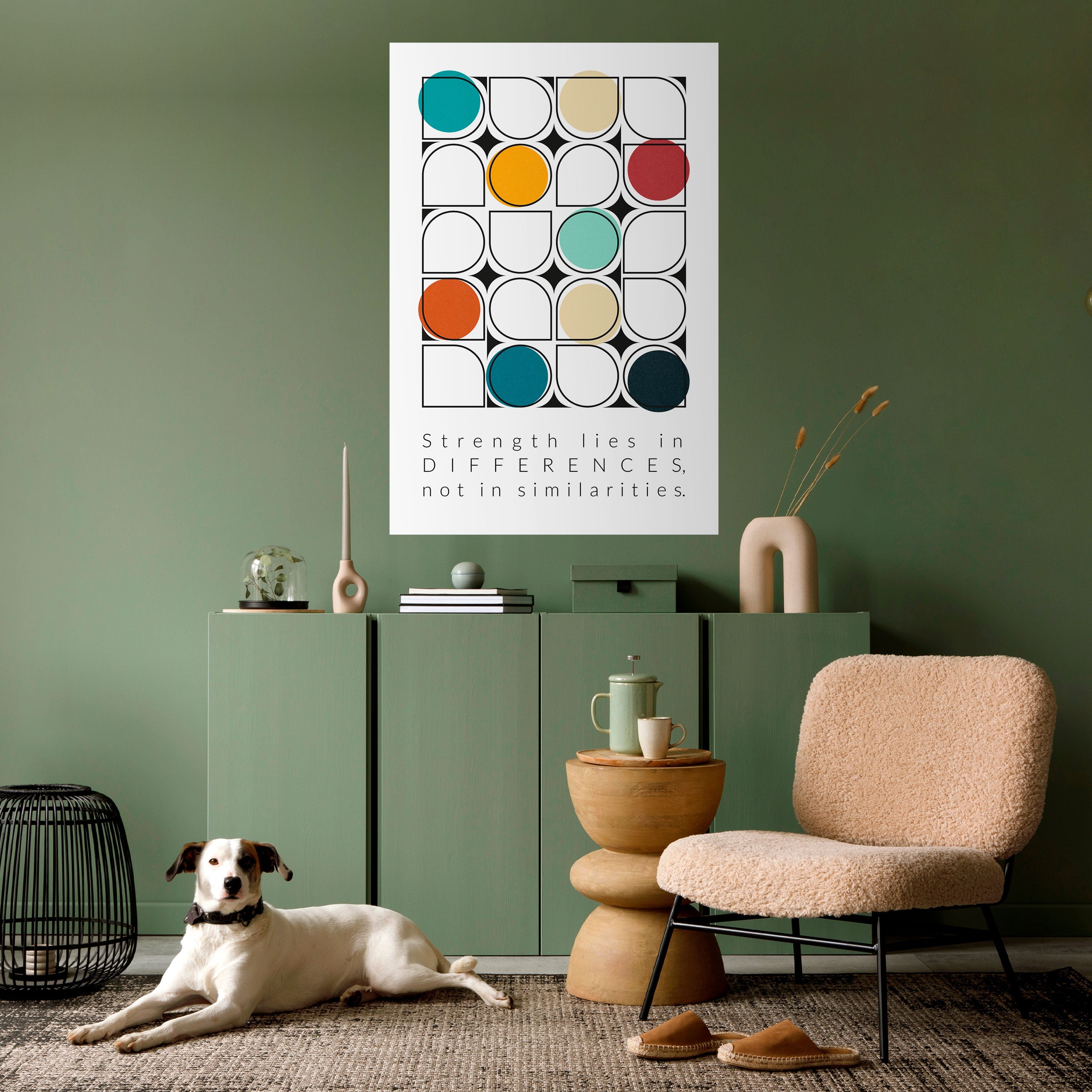 Affiche verticale autocollante HUE HARMONY