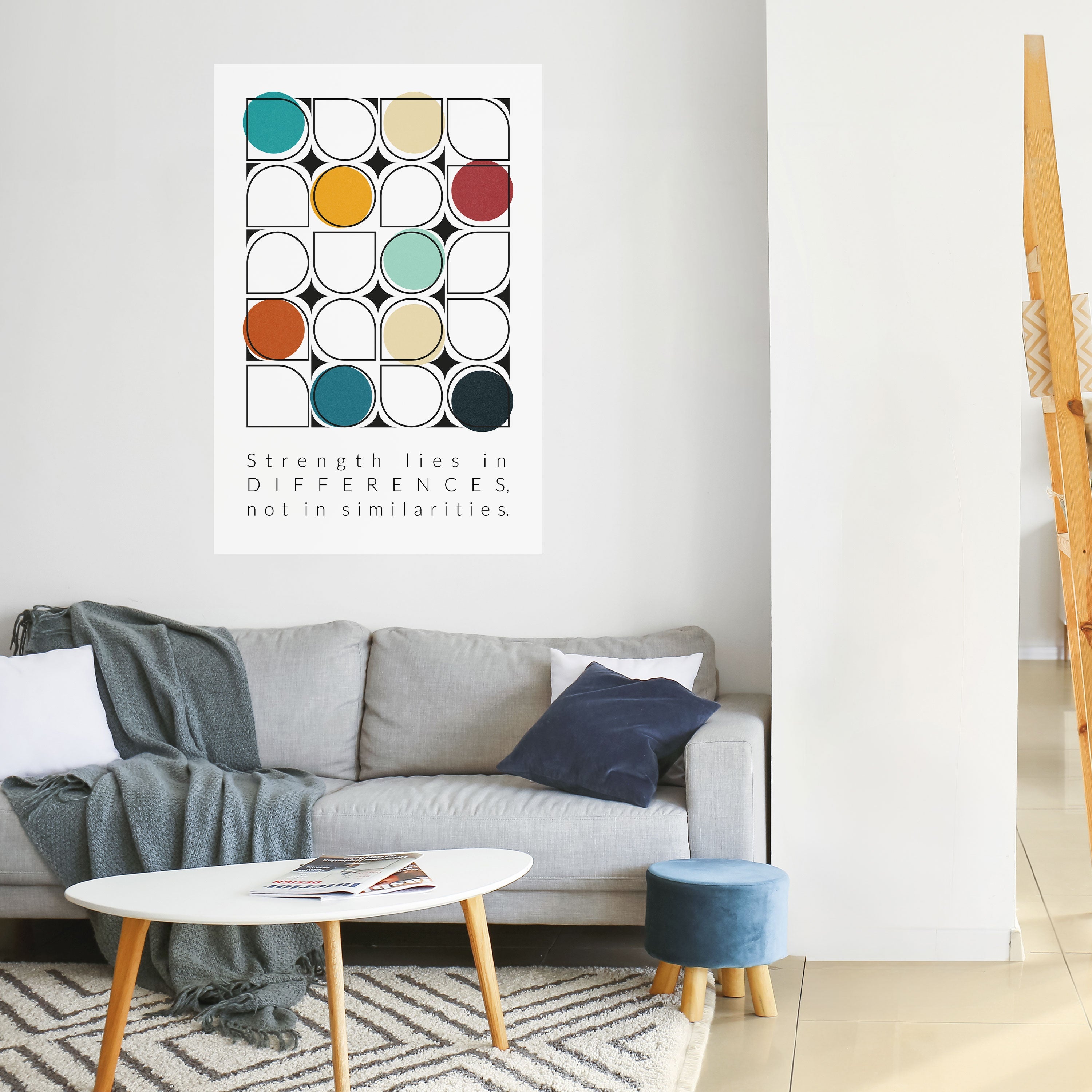 Affiche verticale autocollante HUE HARMONY