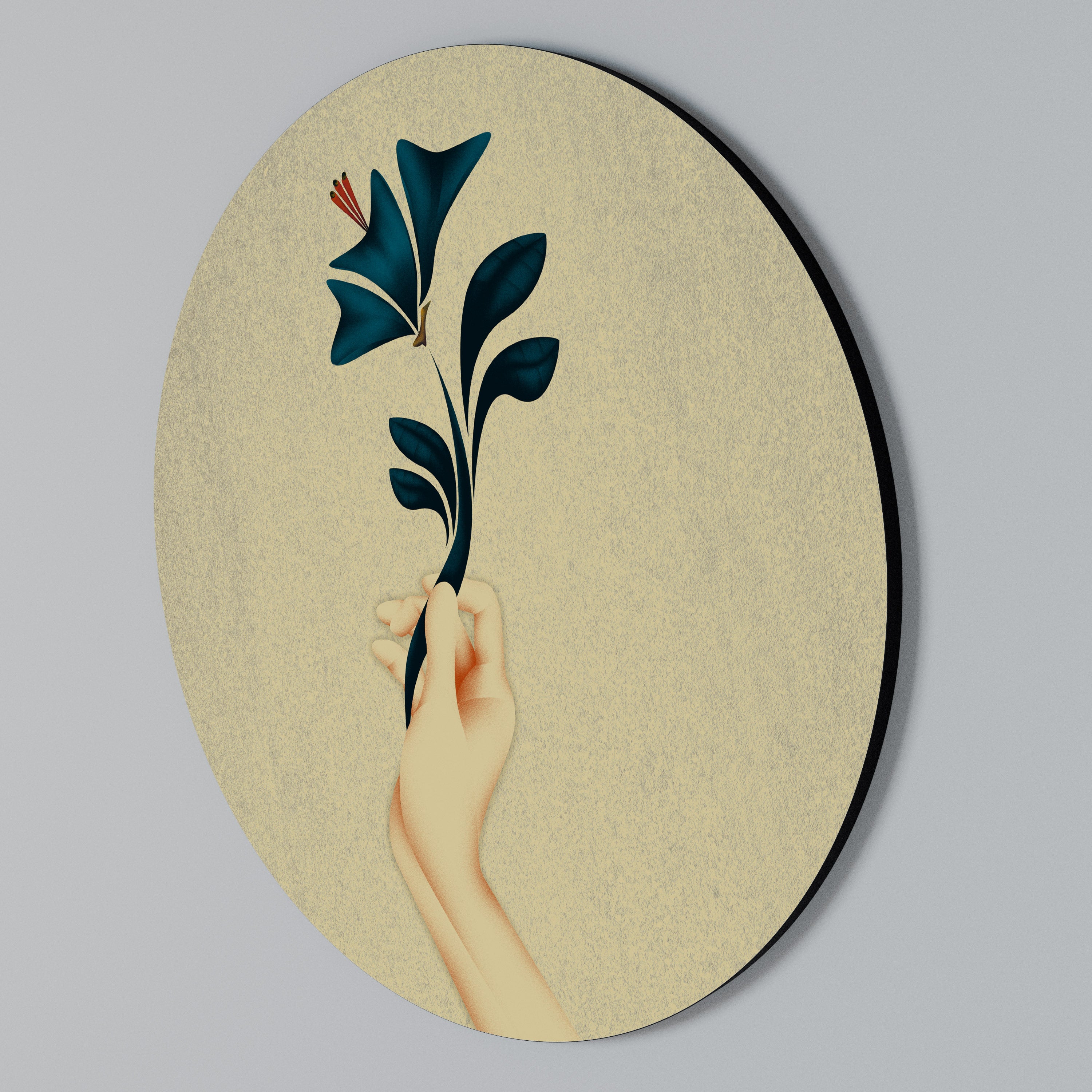 TAKE IT OR LEAF IT Round Wall Art