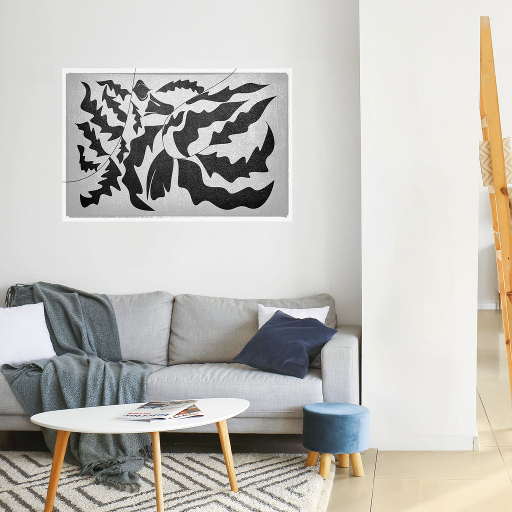 Affiche horizontale autocollante SHARP SHADOWS