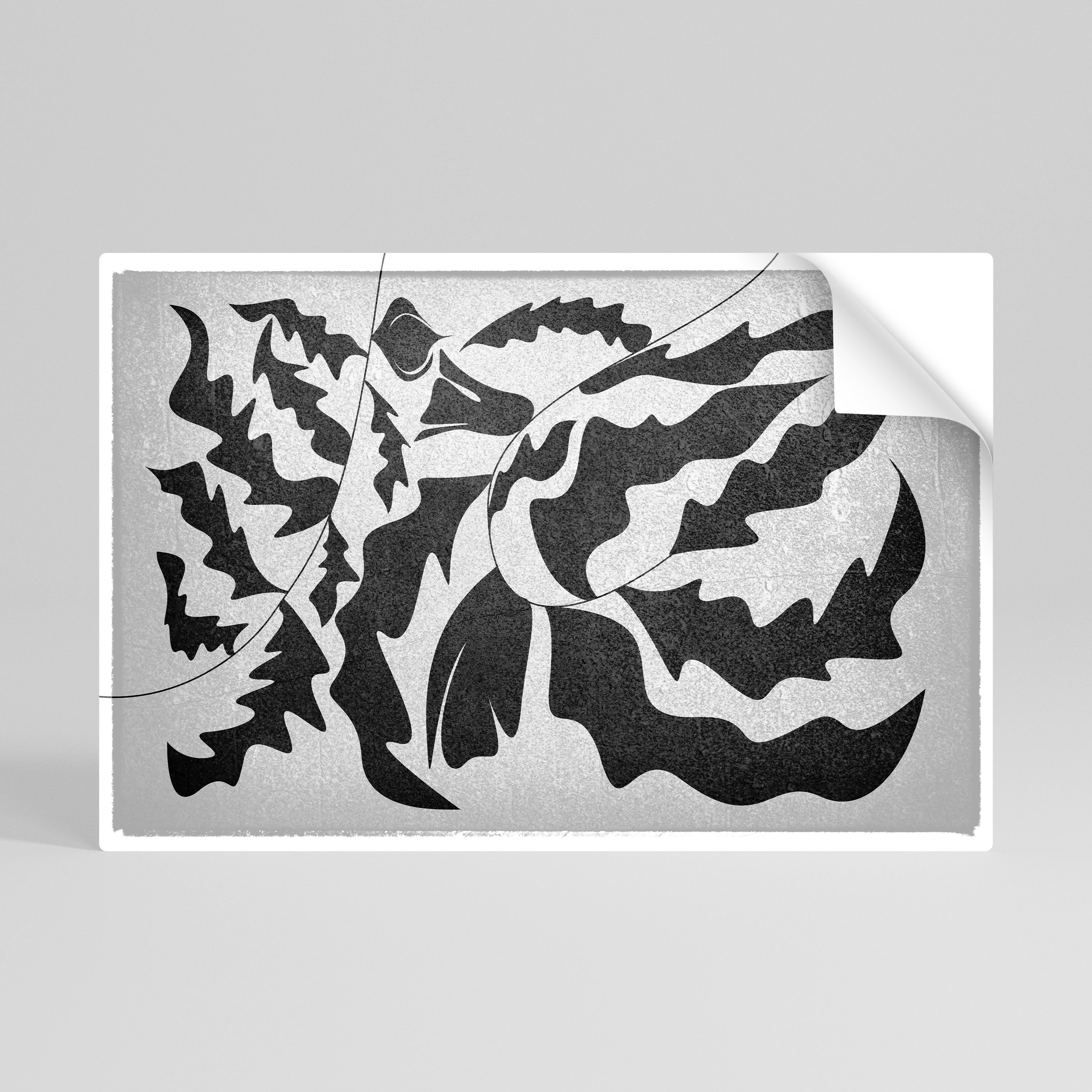 Affiche horizontale autocollante SHARP SHADOWS