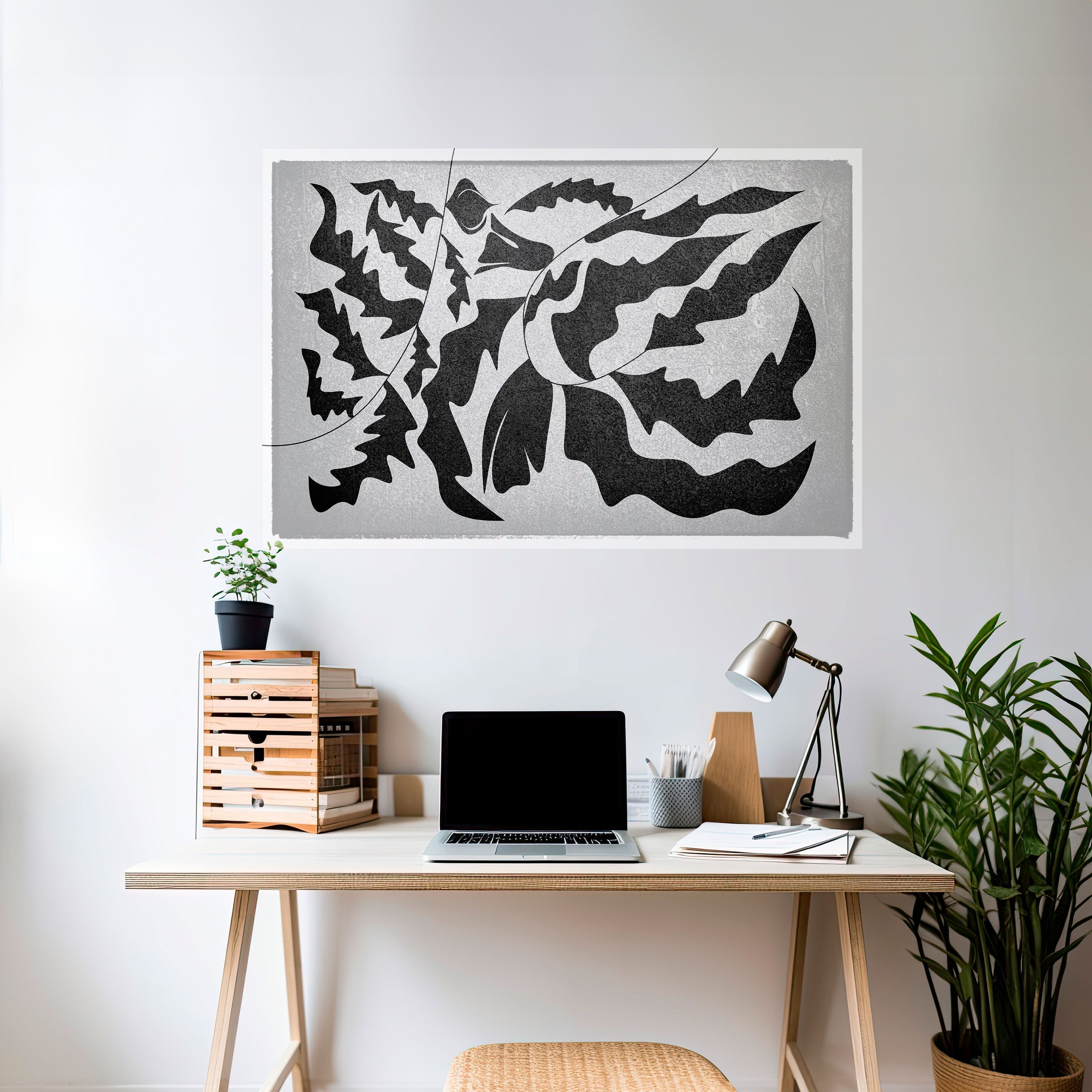 Affiche horizontale autocollante SHARP SHADOWS