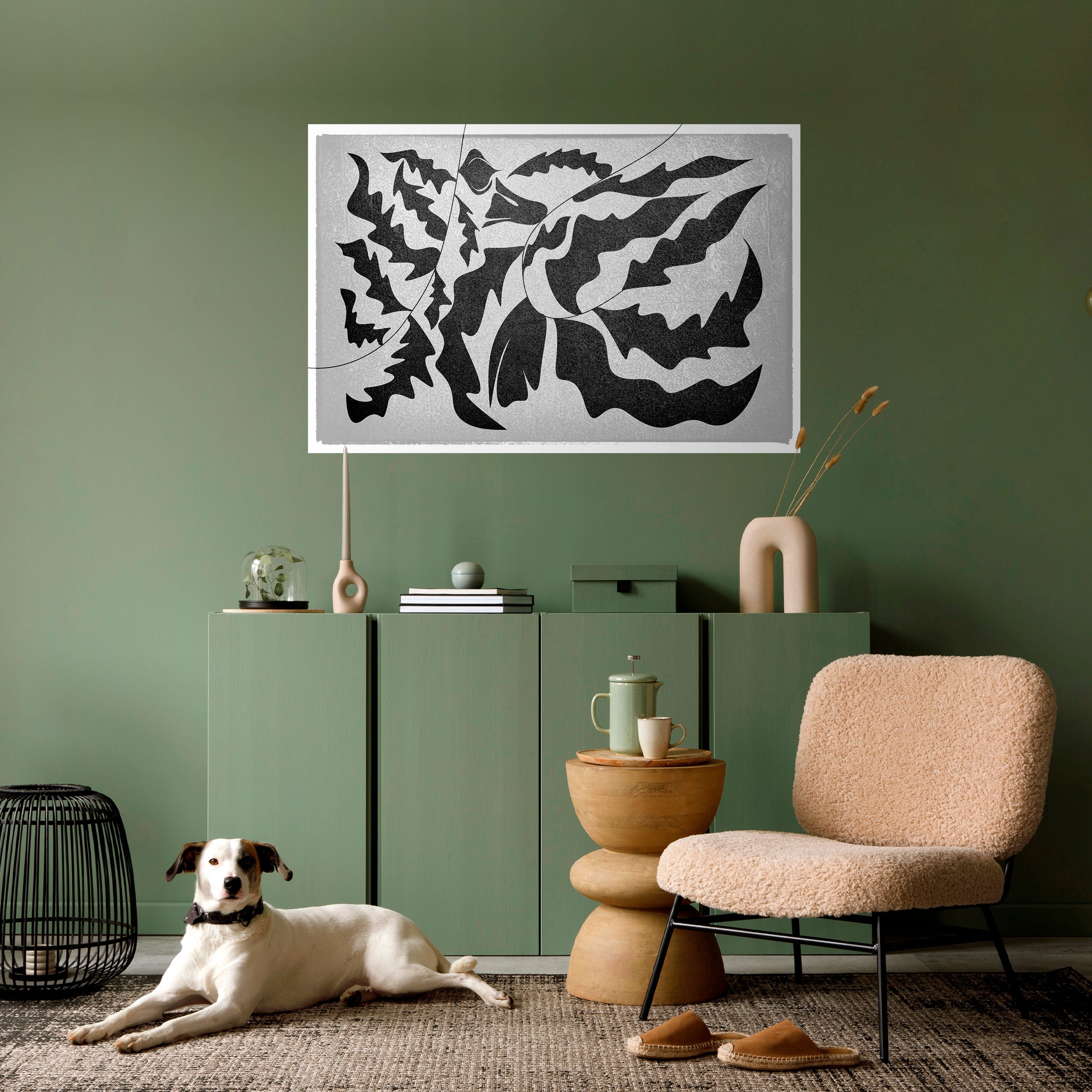 Affiche horizontale autocollante SHARP SHADOWS