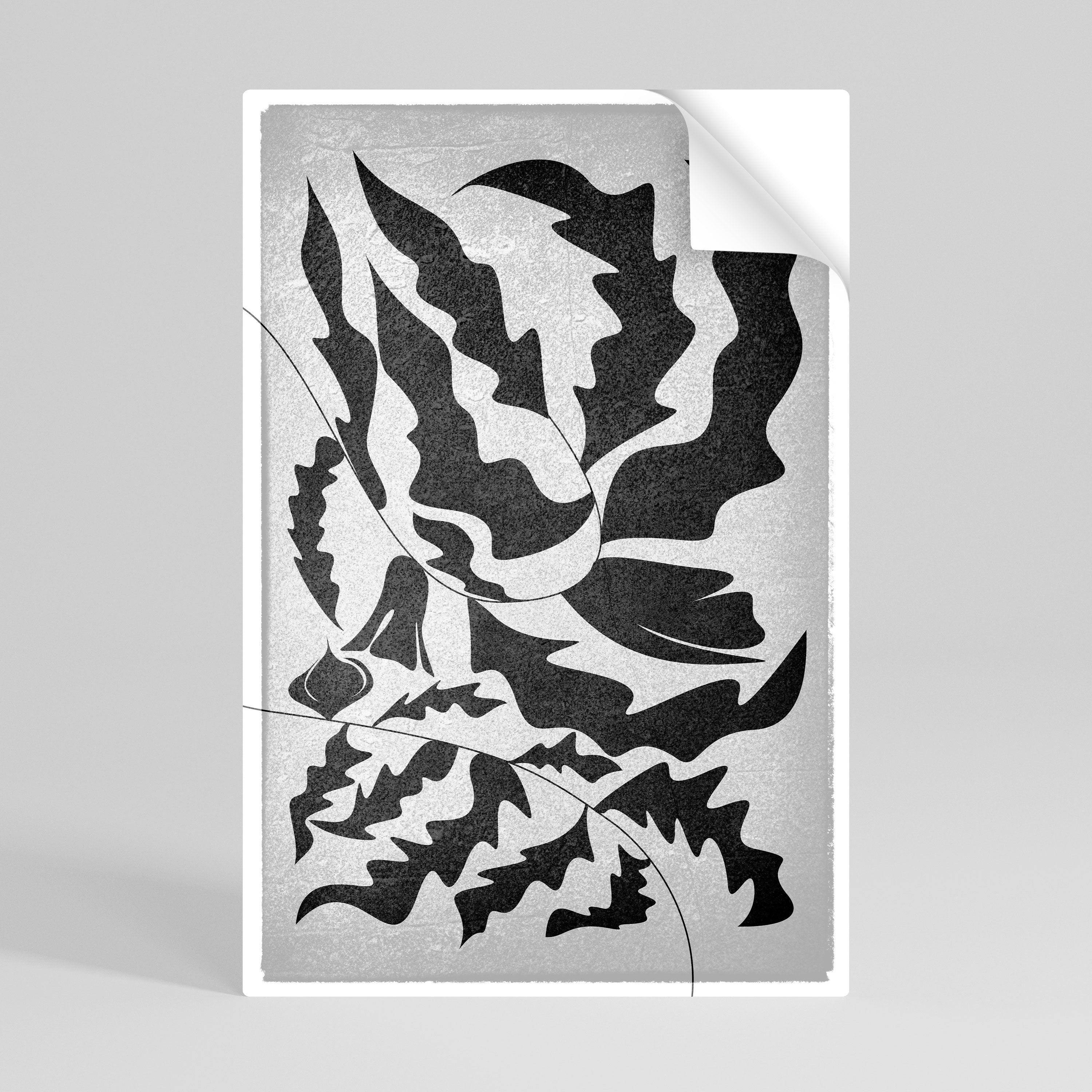 SHARP SHADOWS Peel and Stick Vertical Poster