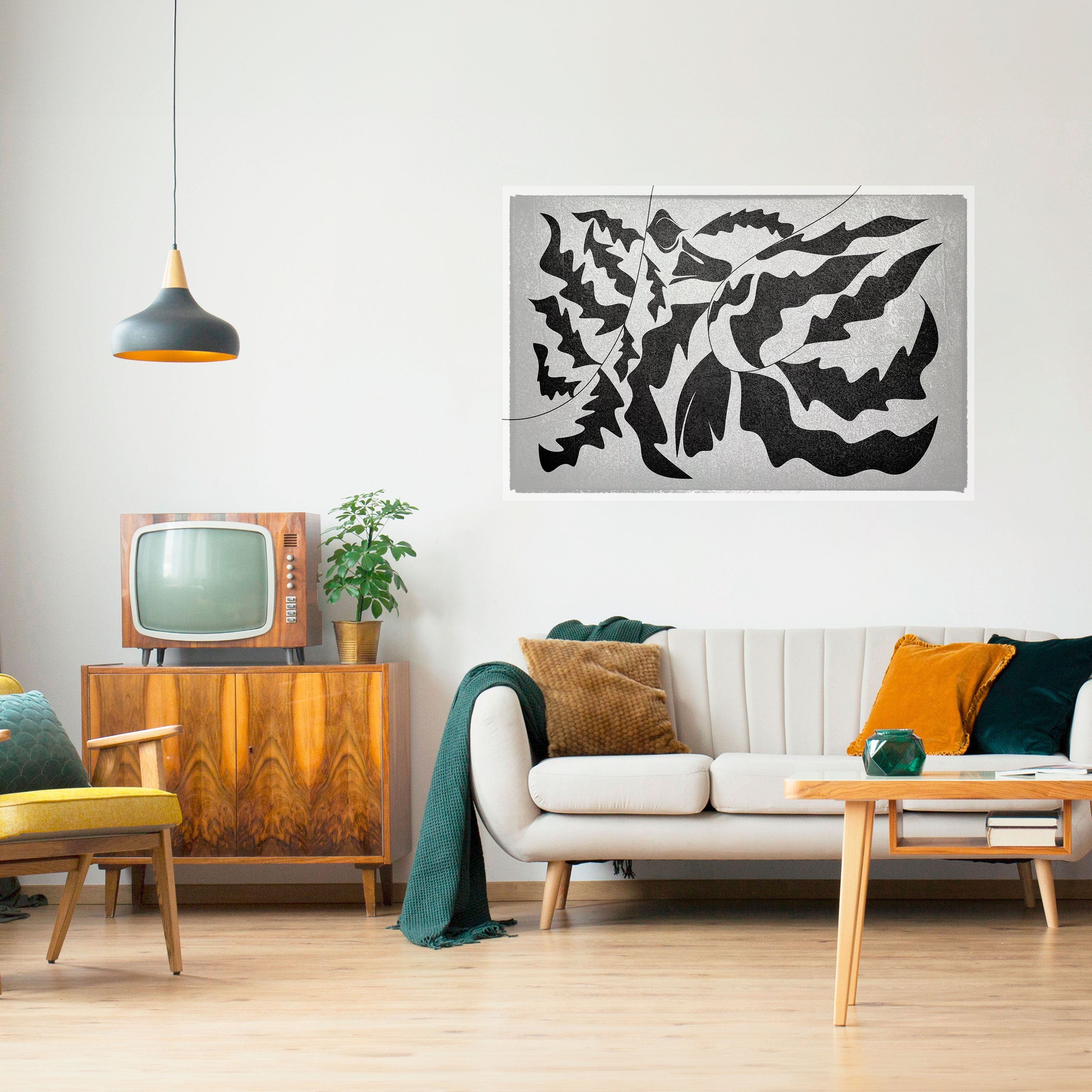 Affiche horizontale autocollante SHARP SHADOWS