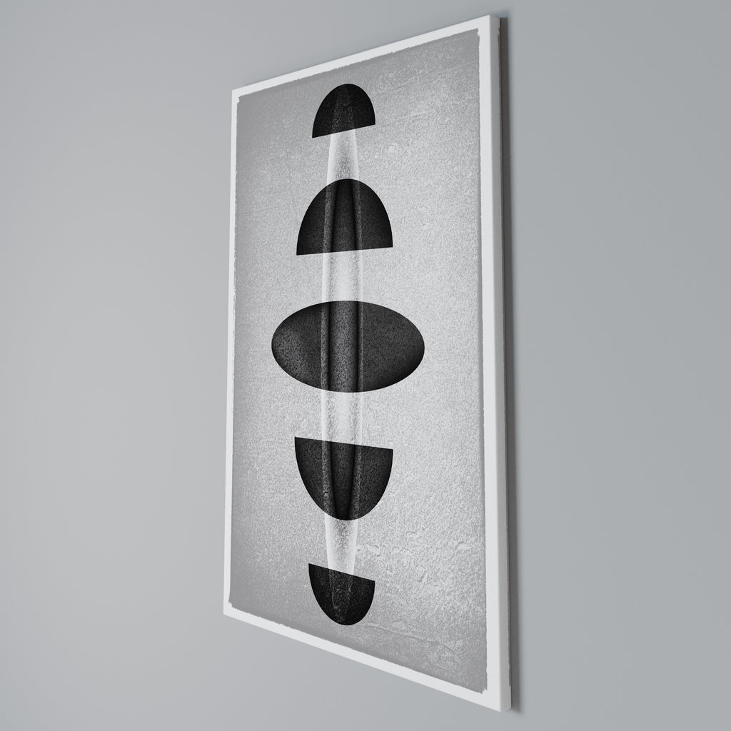 OBSIDIAN ODYSSEY Vertical Canvas Print
