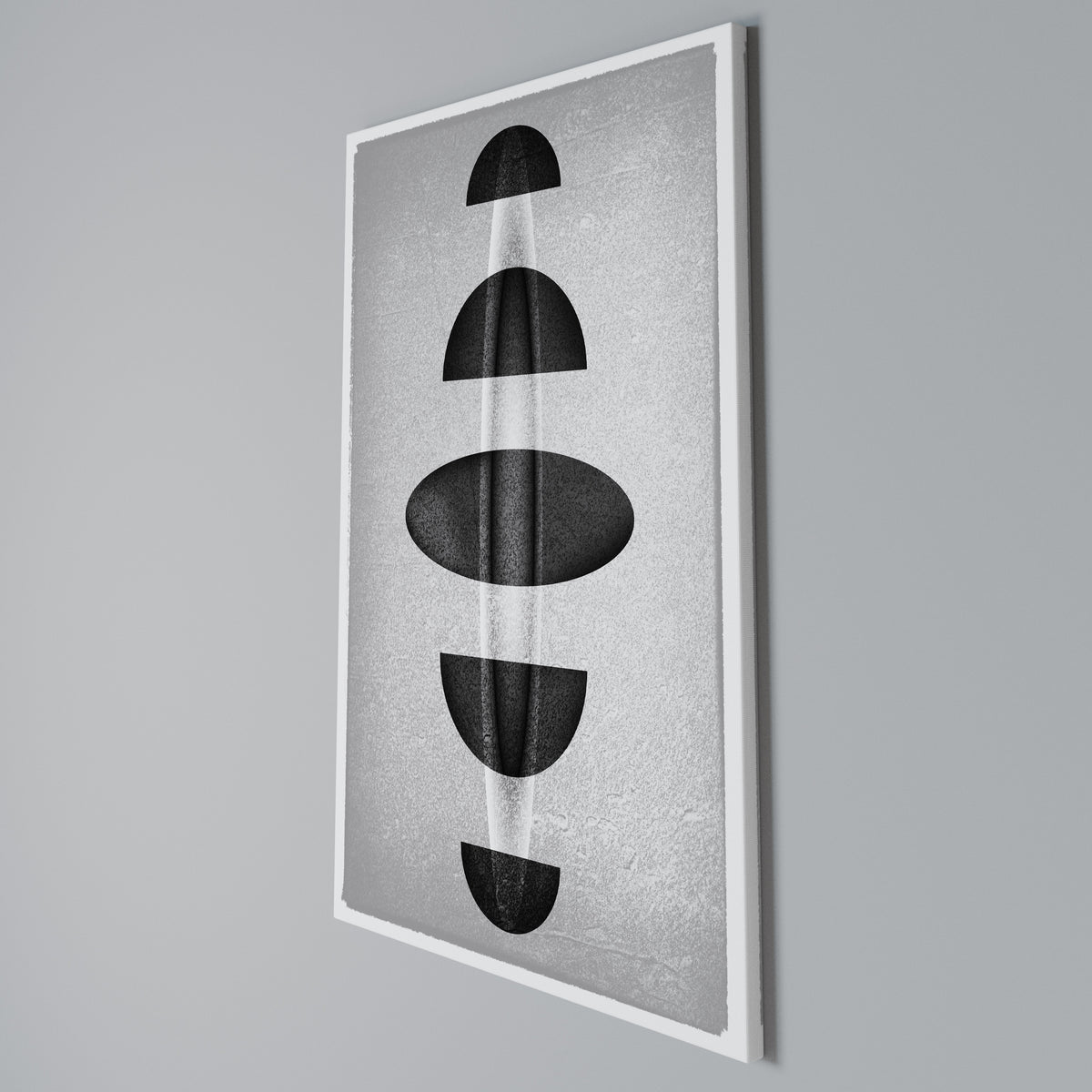 OBSIDIAN ODYSSEY Vertical Canvas Print