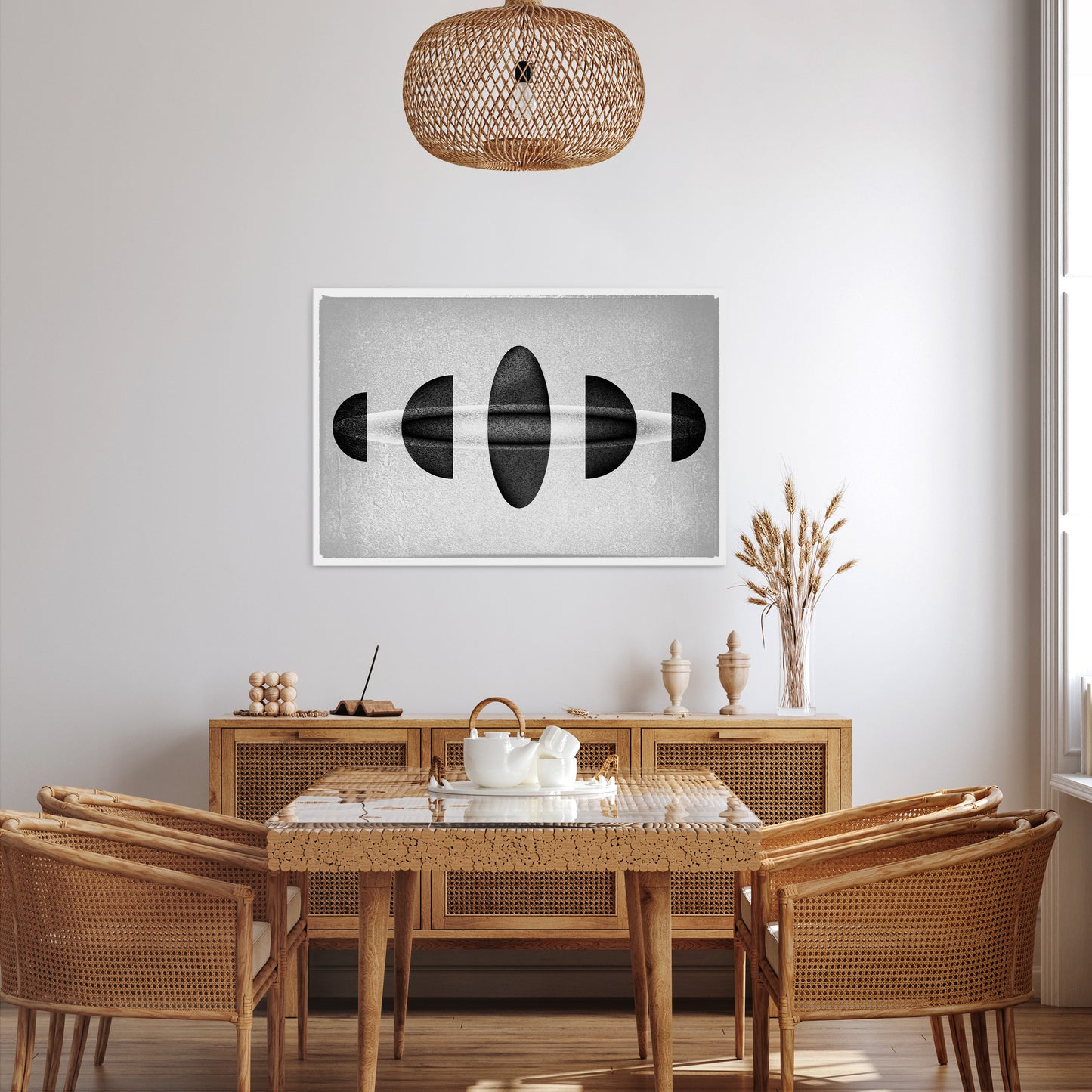 OBSIDIAN ODYSSEY Horizontal Canvas Print