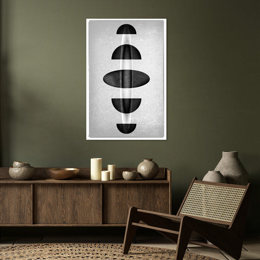 OBSIDIAN ODYSSEY Vertical Canvas Print