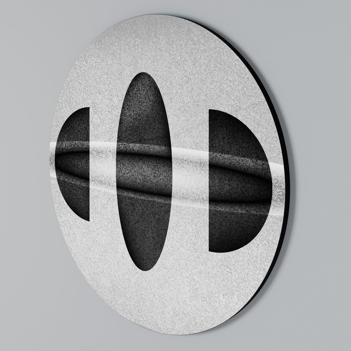 OBSIDIAN ODYSSEY Round Wall Art