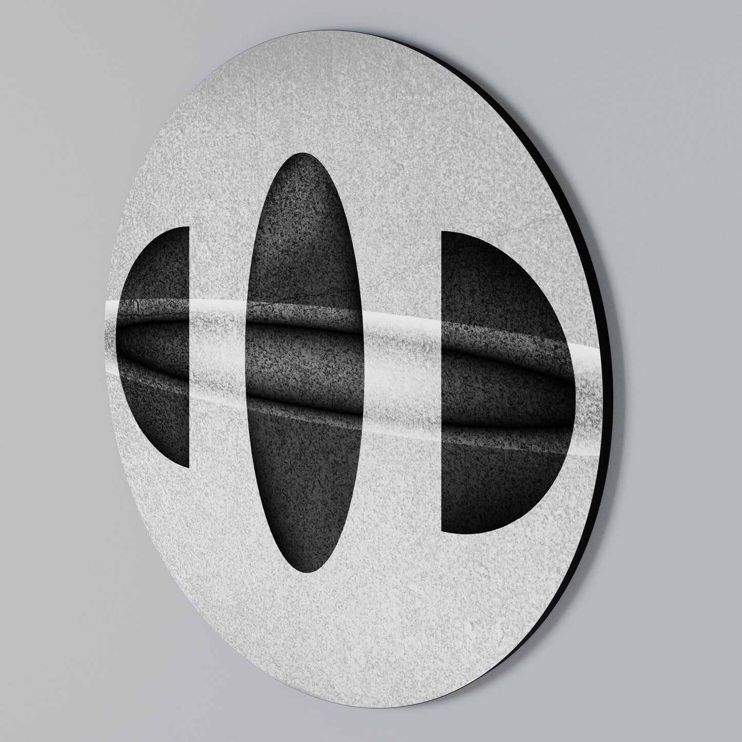 OBSIDIAN ODYSSEY Round Wall Art