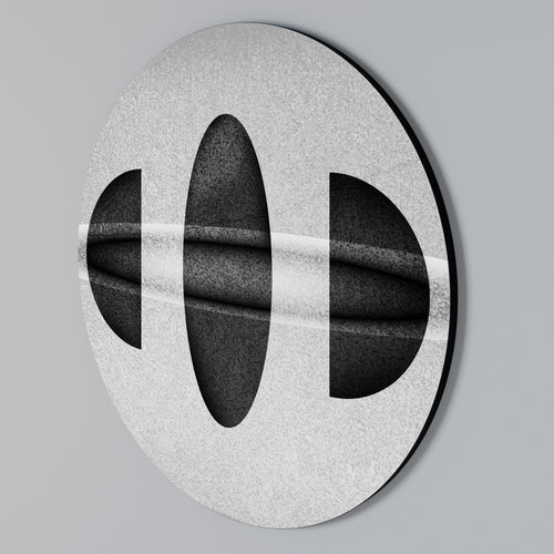 OBSIDIAN ODYSSEY Round Wall Art
