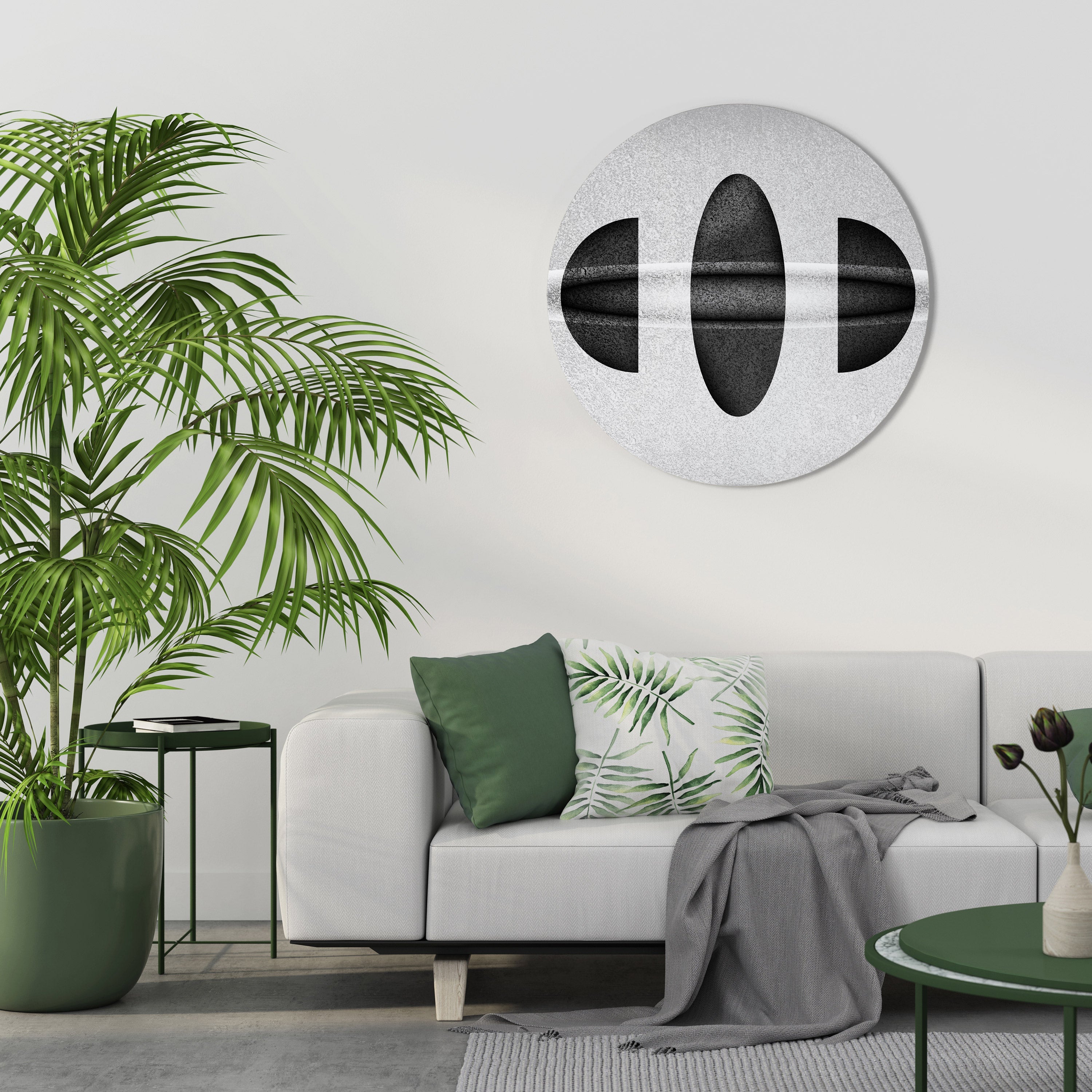 OBSIDIAN ODYSSEY Décoration murale ronde