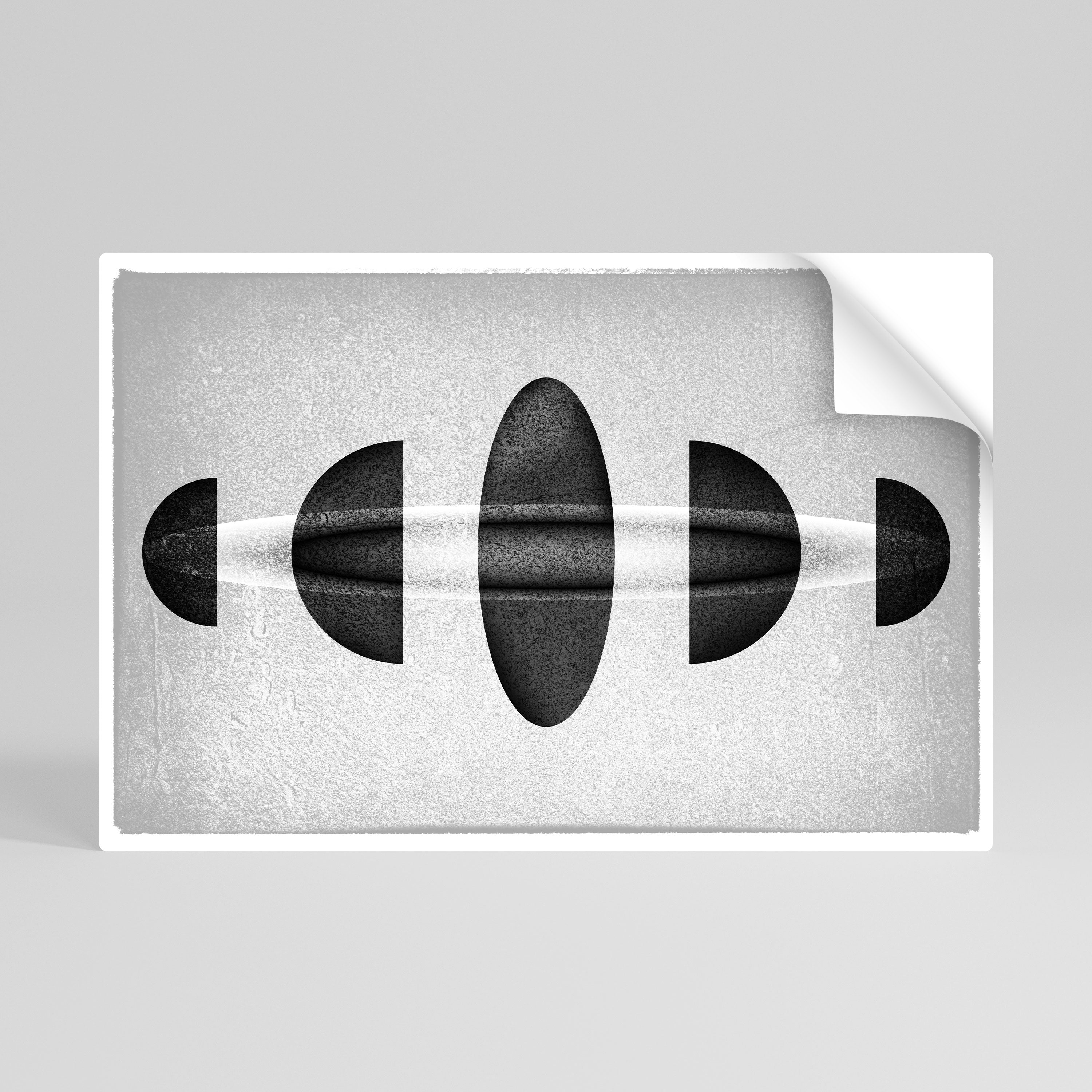 Affiche horizontale autocollante OBSIDIAN ODYSSEY