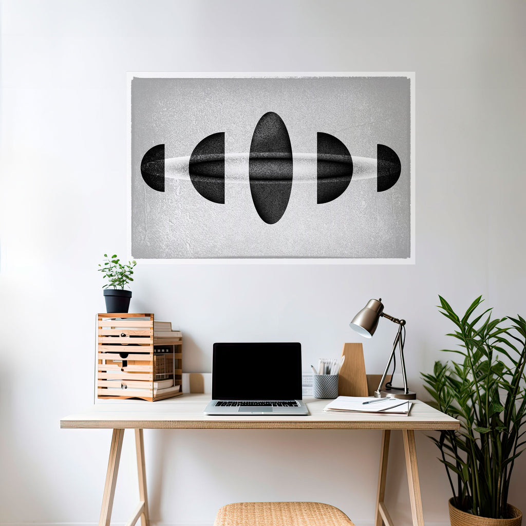 Affiche horizontale autocollante OBSIDIAN ODYSSEY