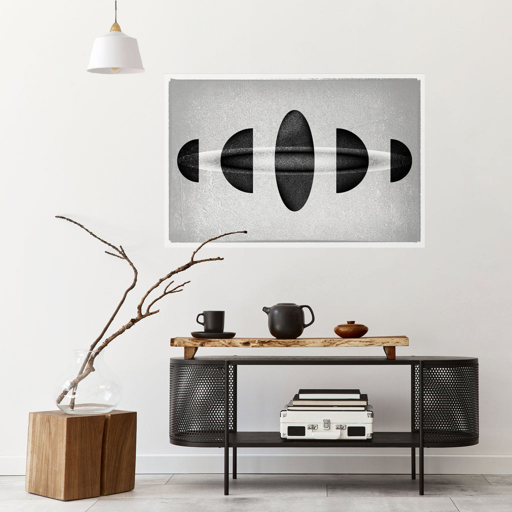 Affiche horizontale autocollante OBSIDIAN ODYSSEY