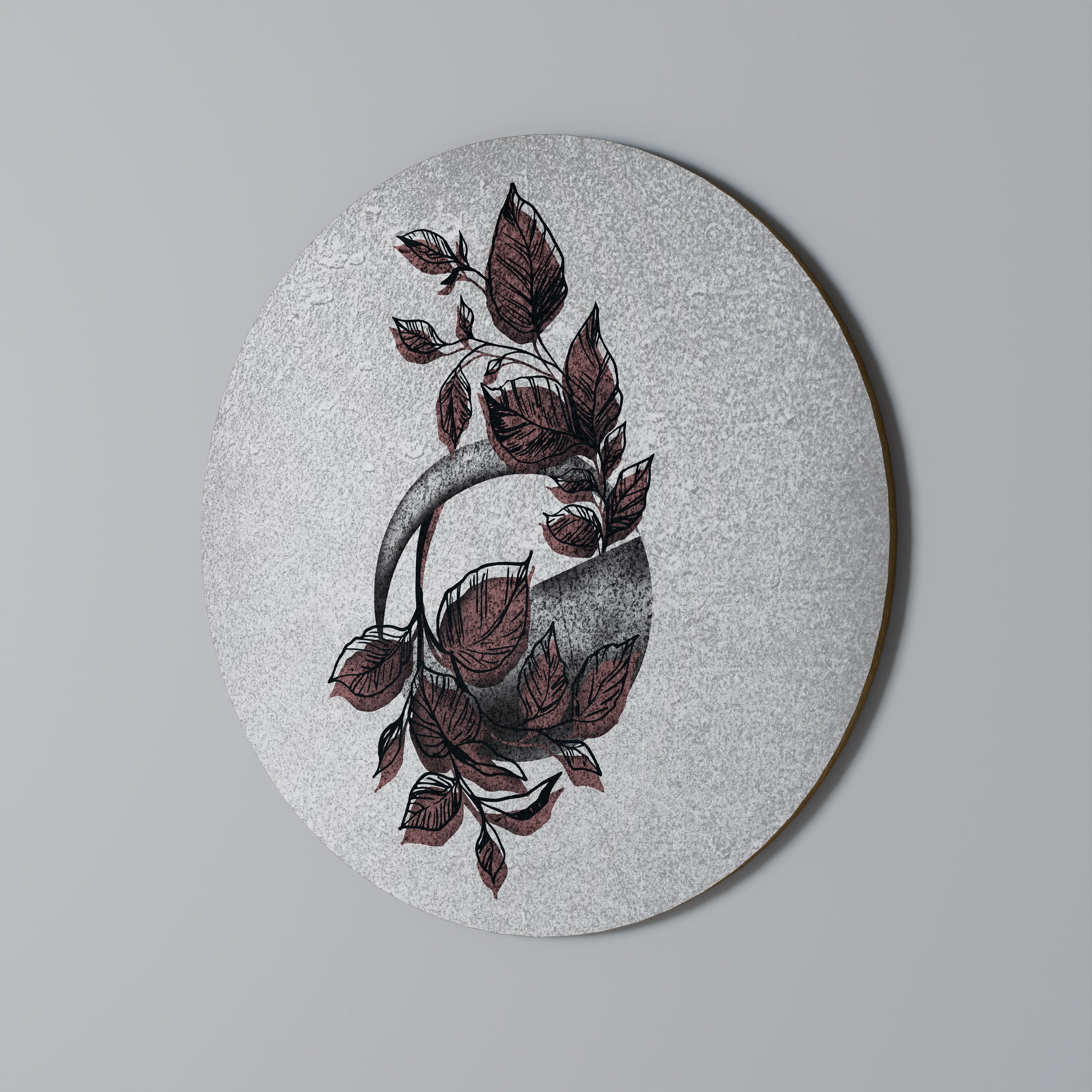 MERVEILLE GRAPHIQUE Art mural rond