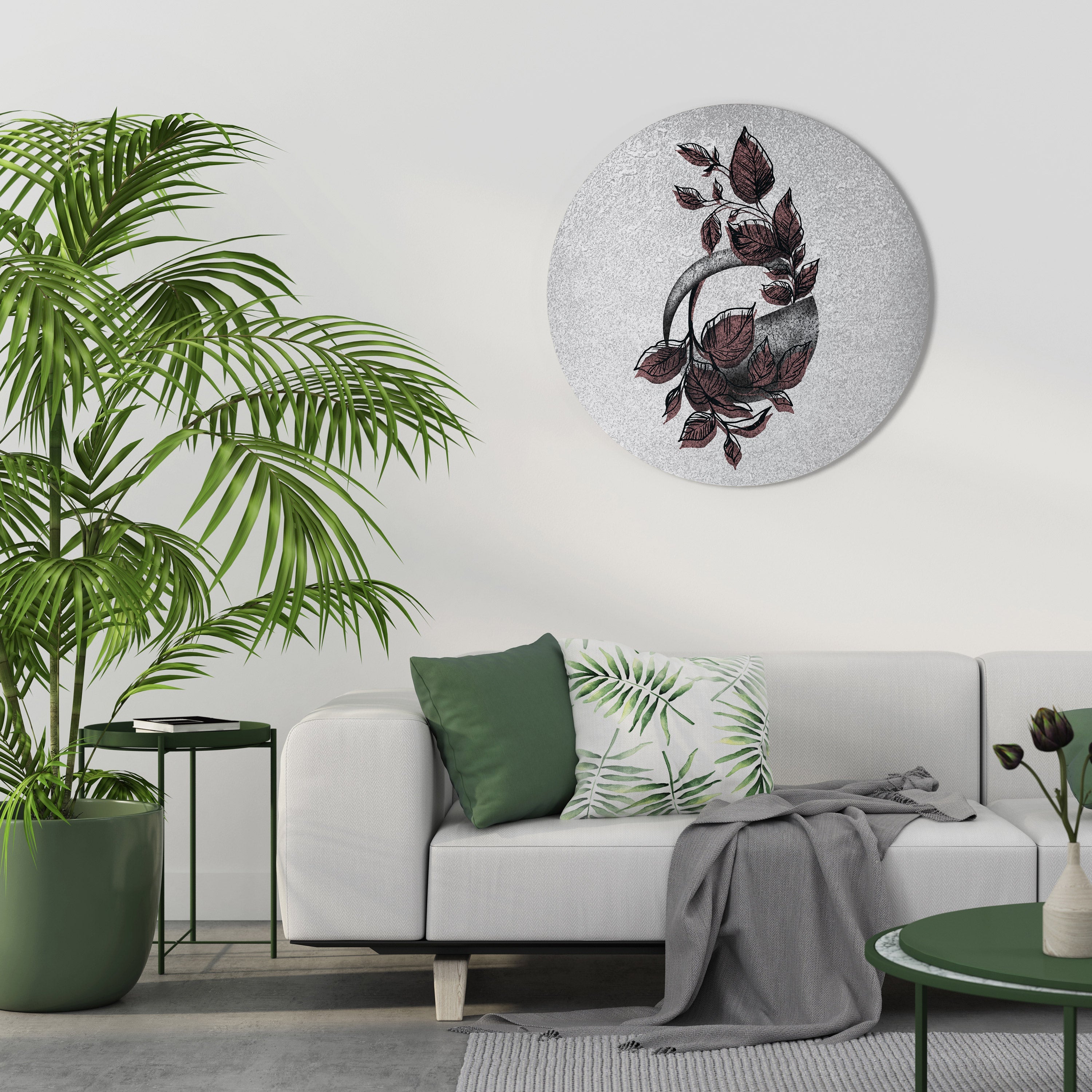 MERVEILLE GRAPHIQUE Art mural rond