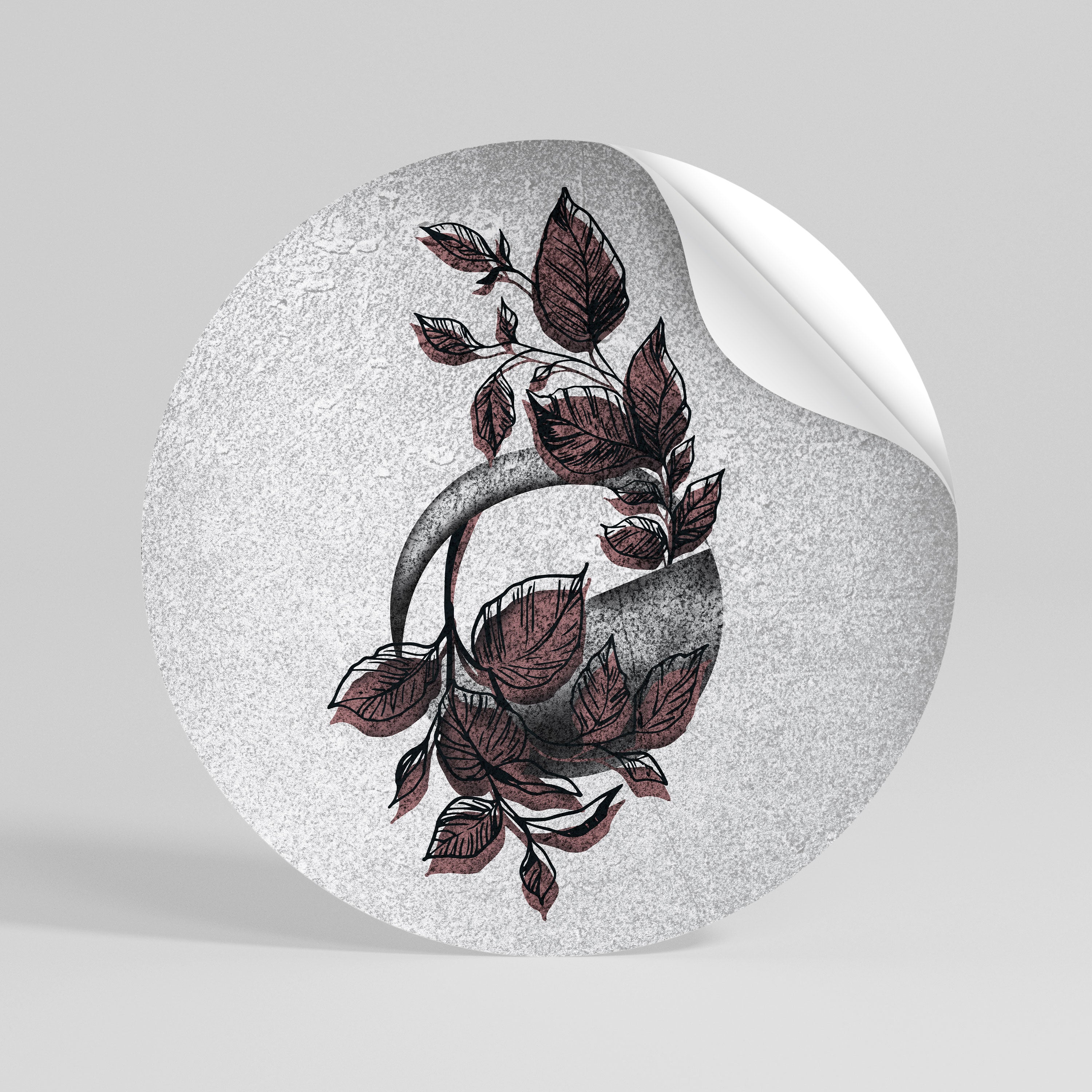 GRAPHIC WONDER Peel and Stick Round Sticker