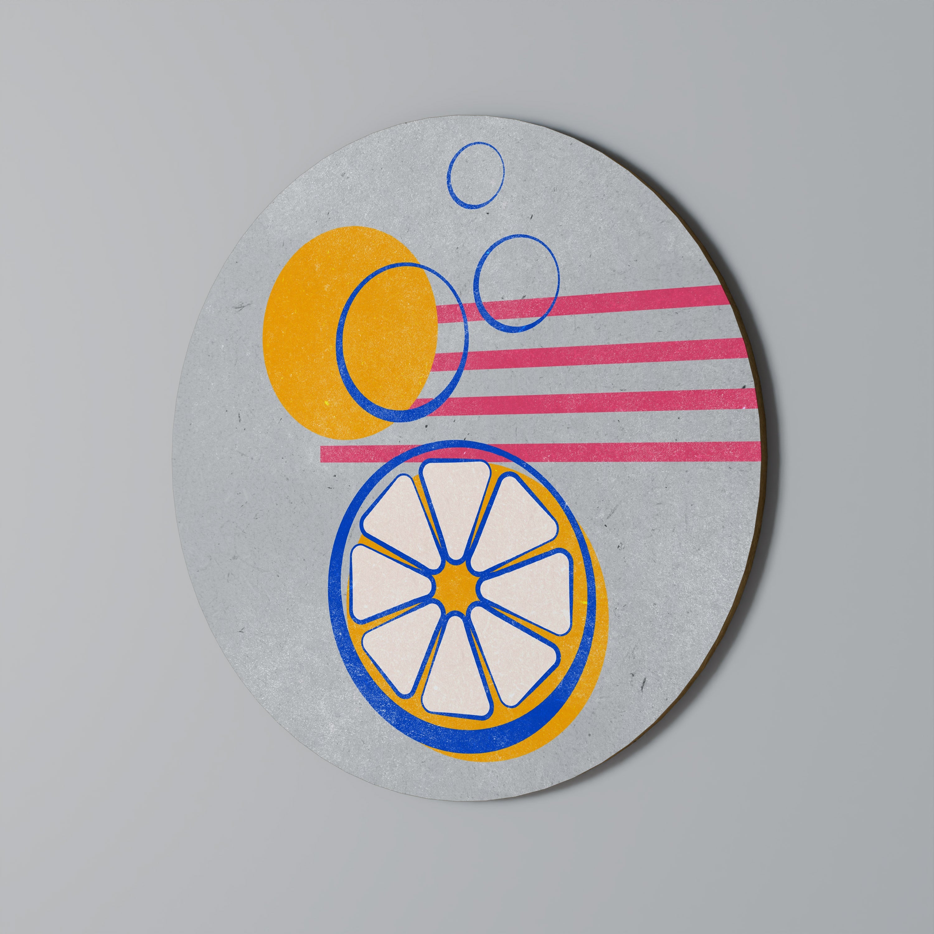 Décoration murale ronde CITRUS SPARK