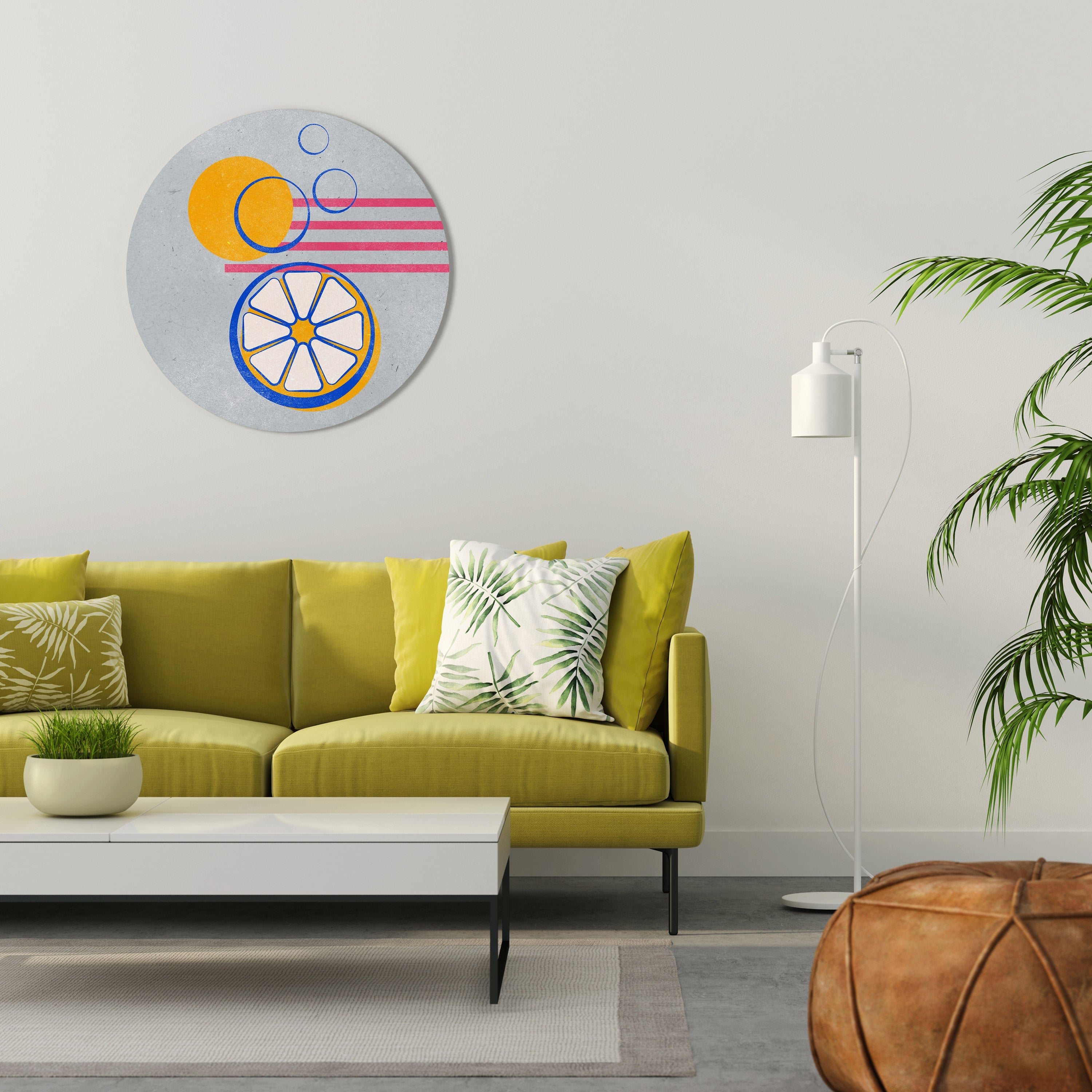 Décoration murale ronde CITRUS SPARK