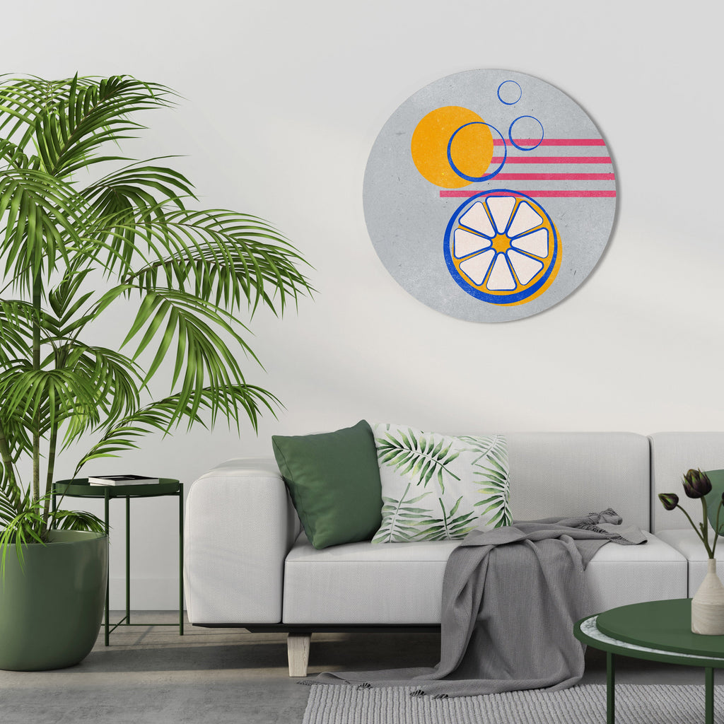 Décoration murale ronde CITRUS SPARK