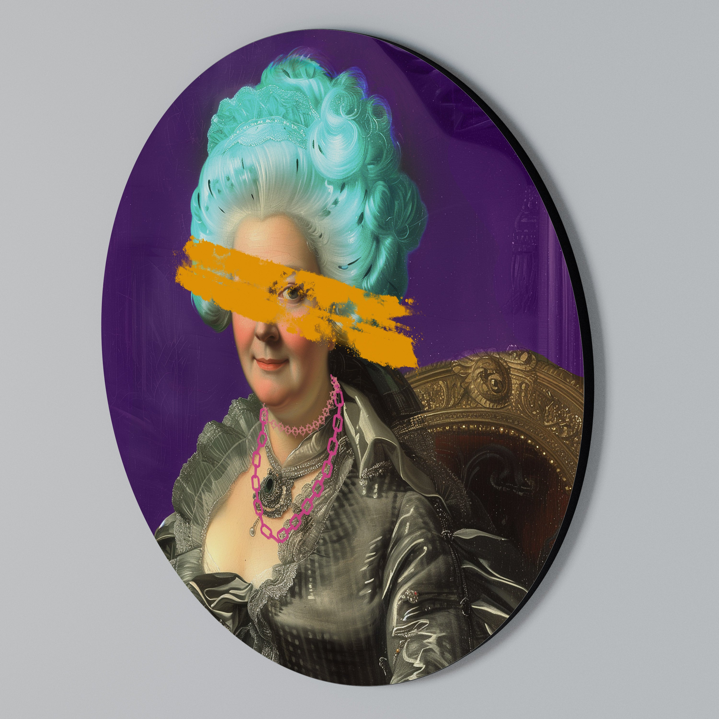 BAROQUE CHIC Round Wall Art