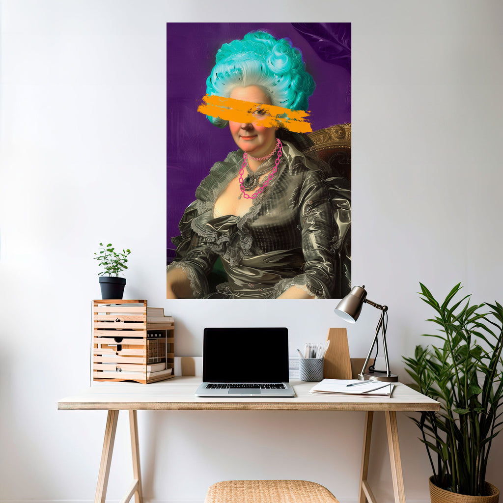 BAROQUE CHIC Peel and Stick Vertical Poster