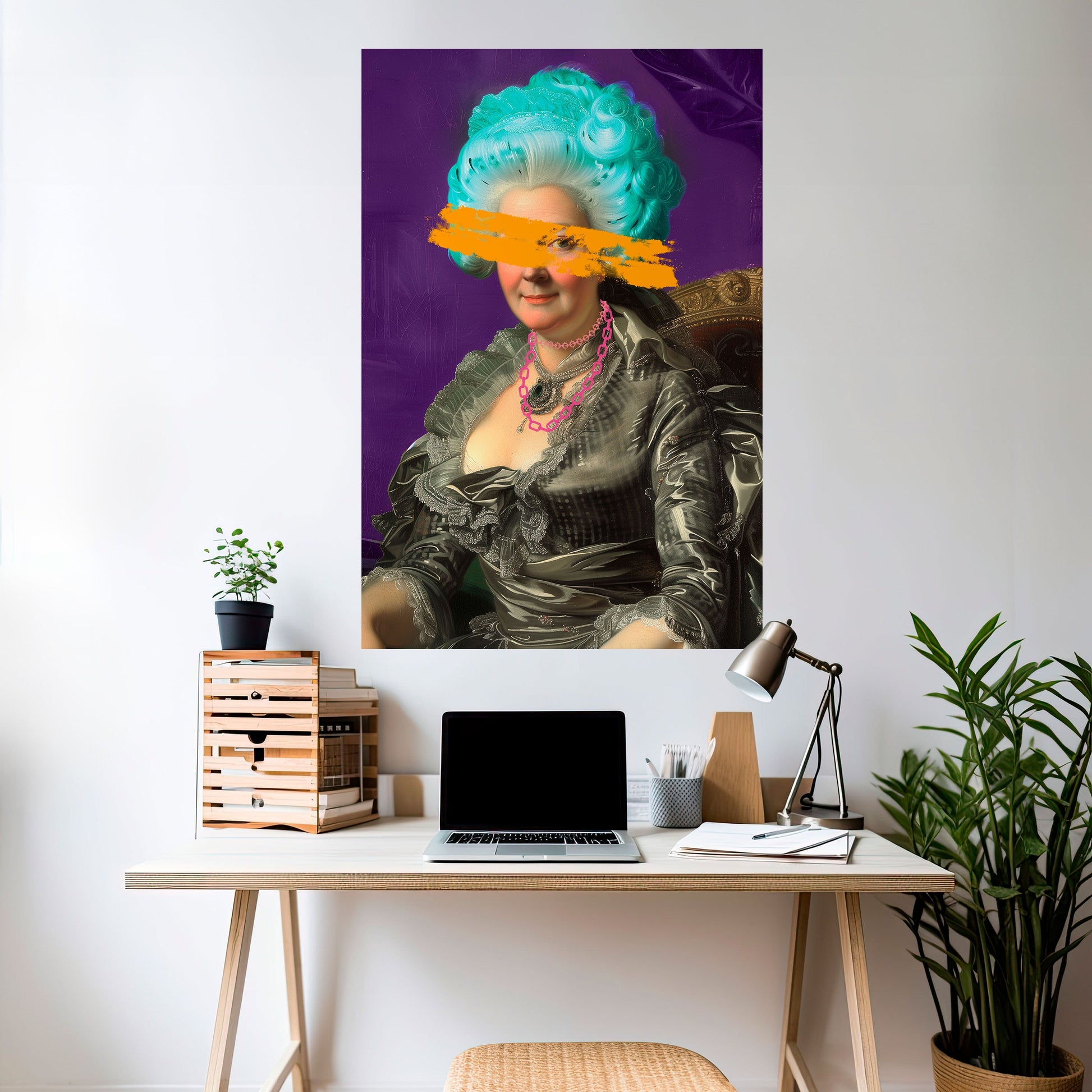 BAROQUE CHIC Peel and Stick Vertical Poster