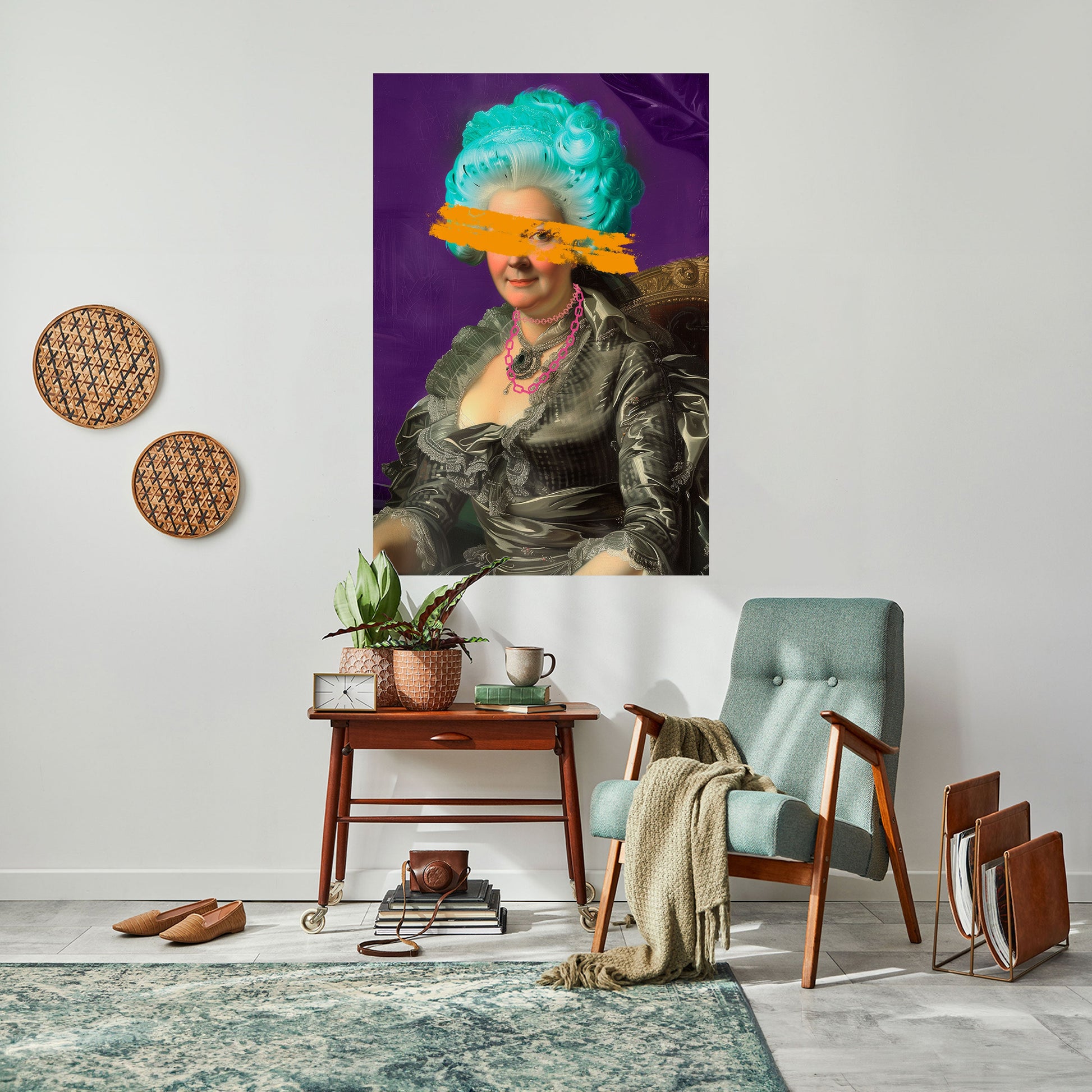 BAROQUE CHIC Peel and Stick Vertical Poster