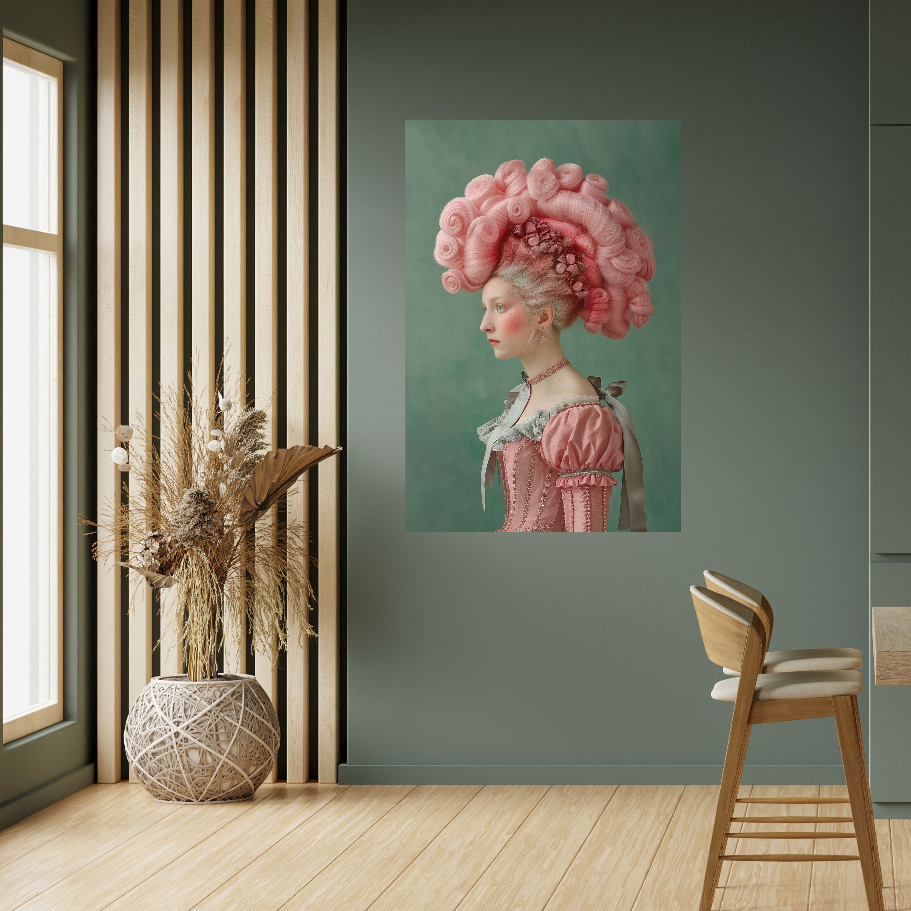 Affiche verticale autocollante FUSION BAROQUE