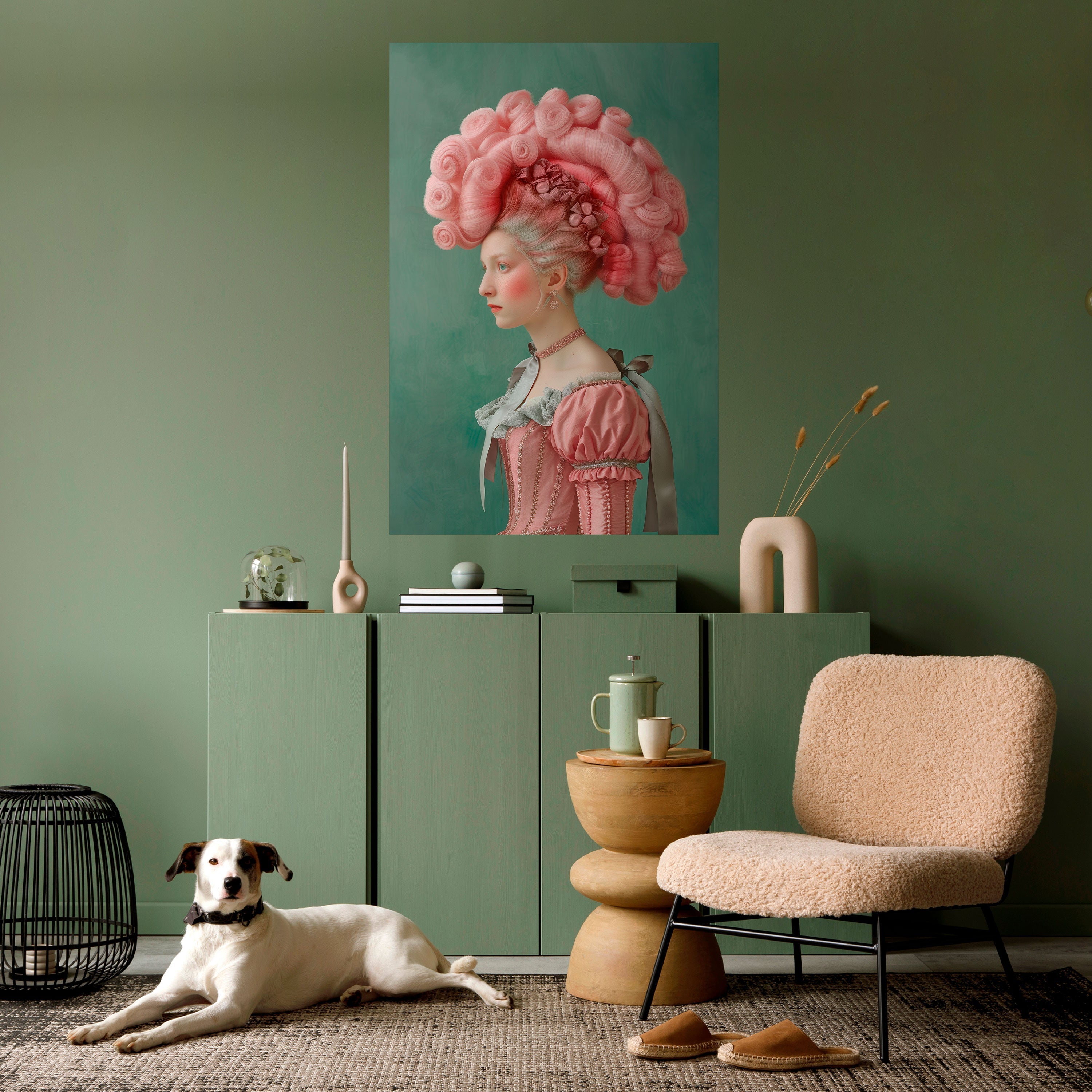 Affiche verticale autocollante FUSION BAROQUE
