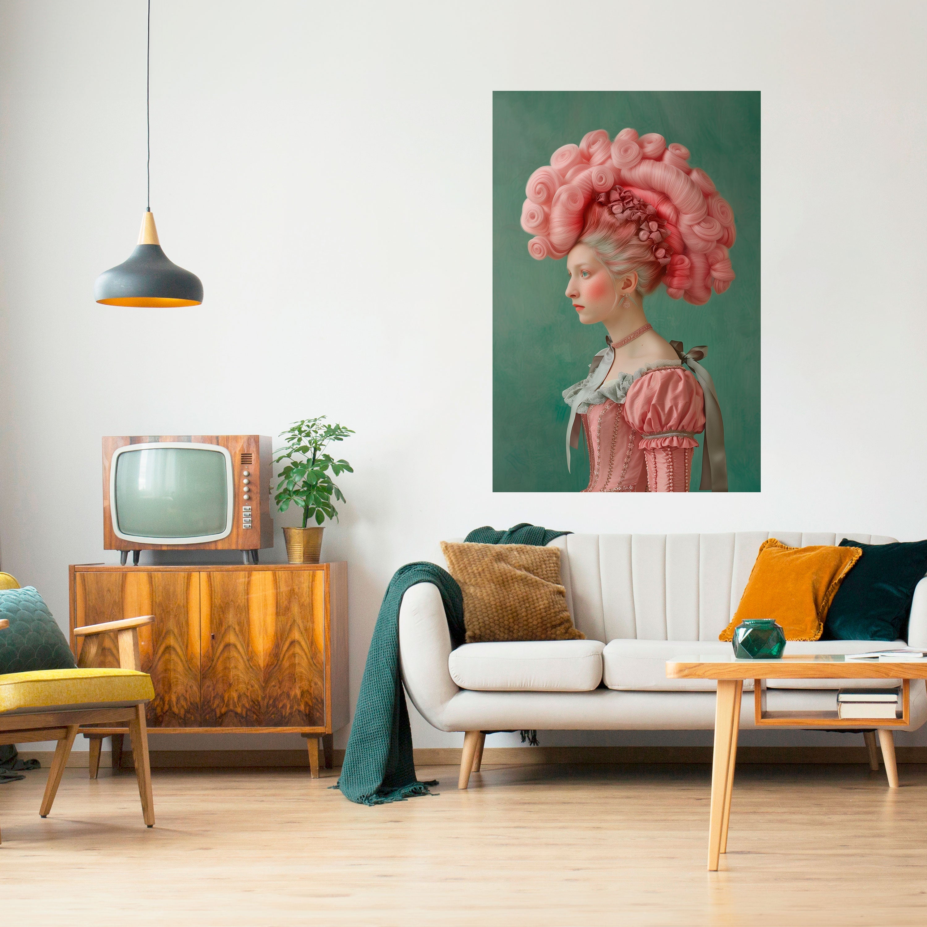 Affiche verticale autocollante FUSION BAROQUE