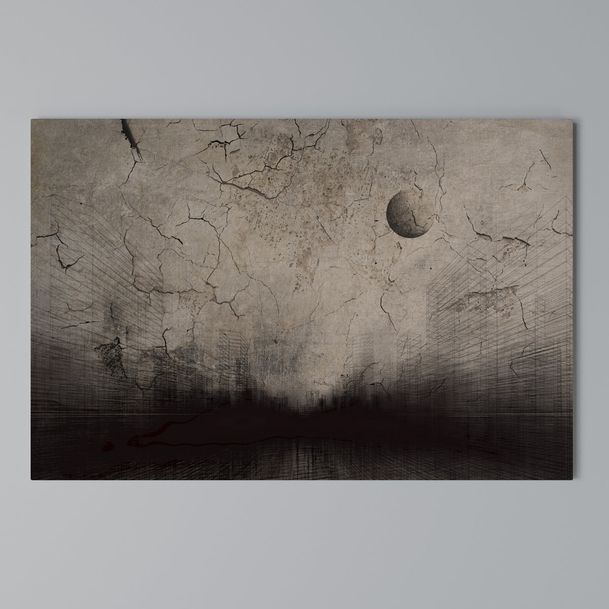 MOONBEAM THOUGHTS Horizontal Canvas Print