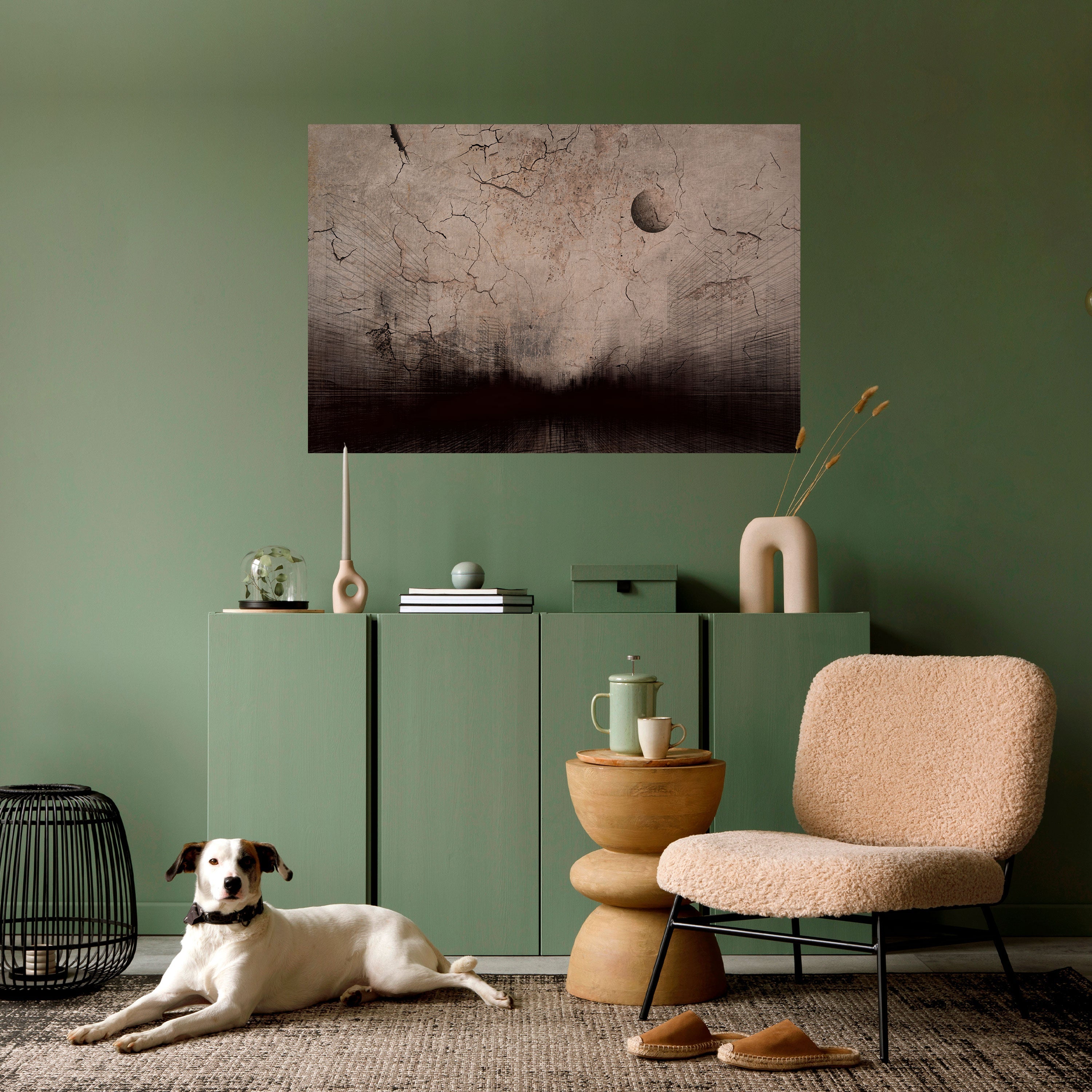 Affiche horizontale autocollante « PENSÉES DE RAYON DE LUNE »