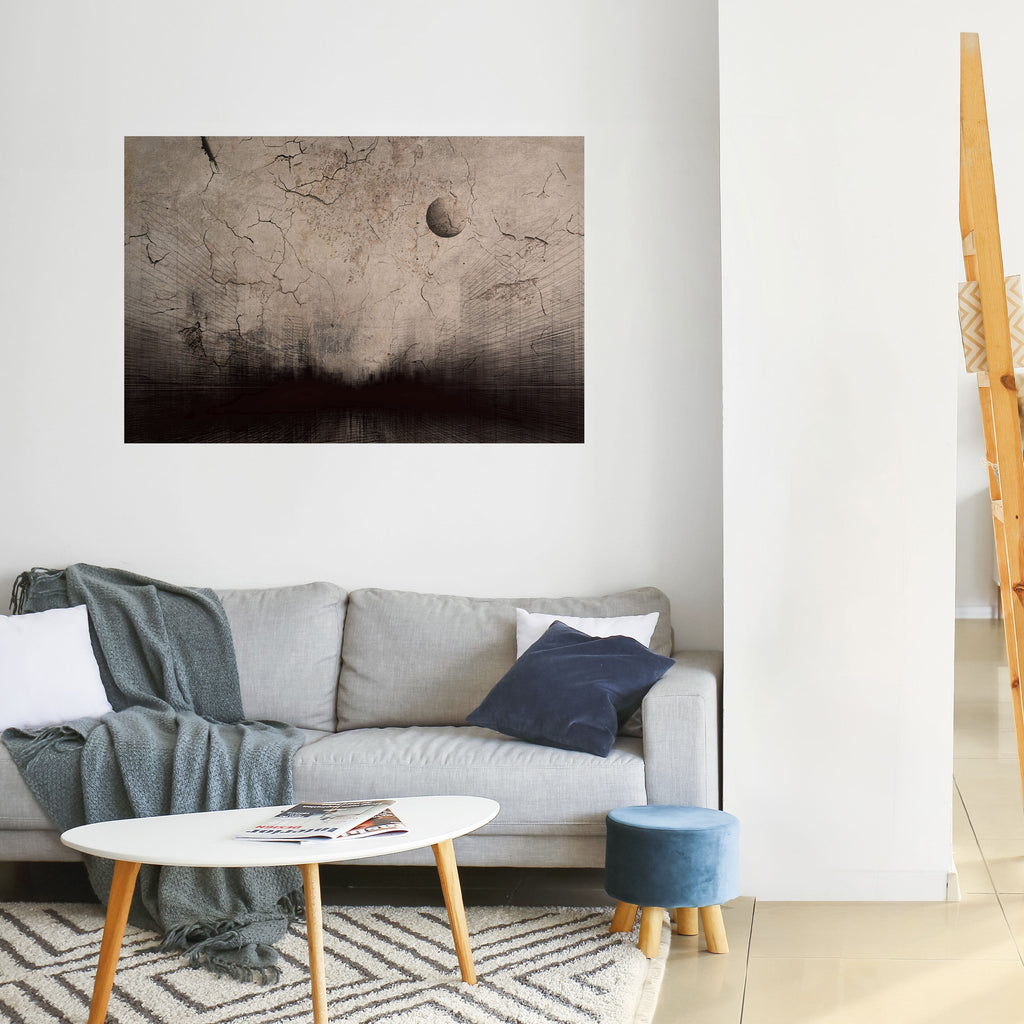 Affiche horizontale autocollante « PENSÉES DE RAYON DE LUNE »