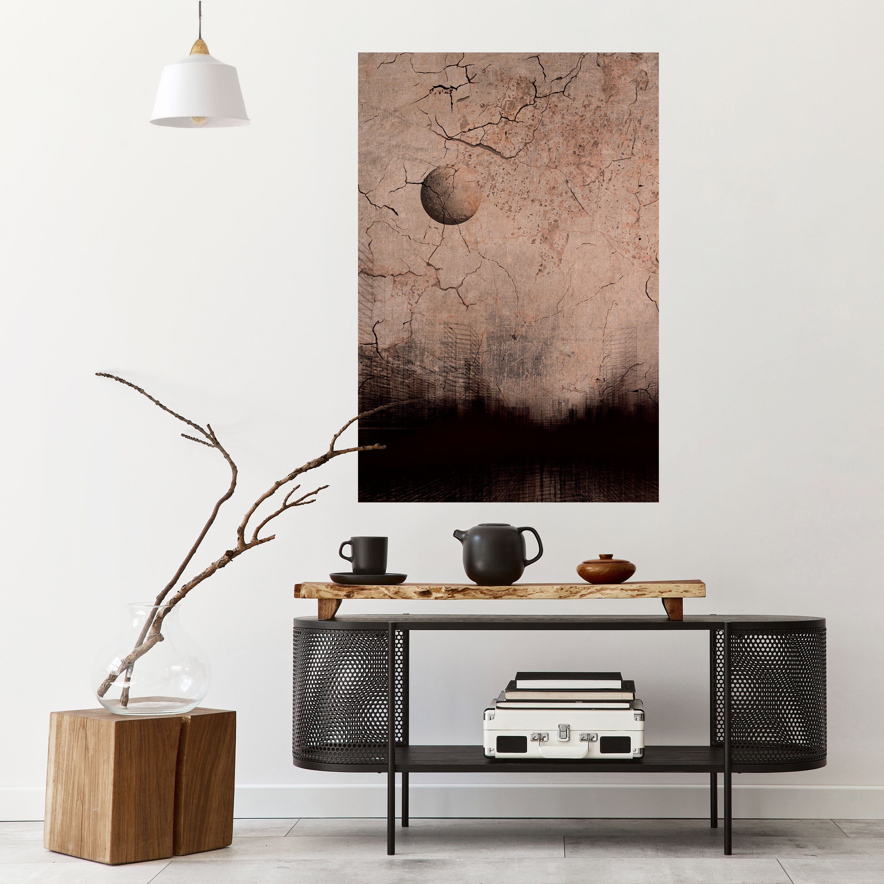 Affiche verticale autocollante « PENSÉES DE RAYON DE LUNE »