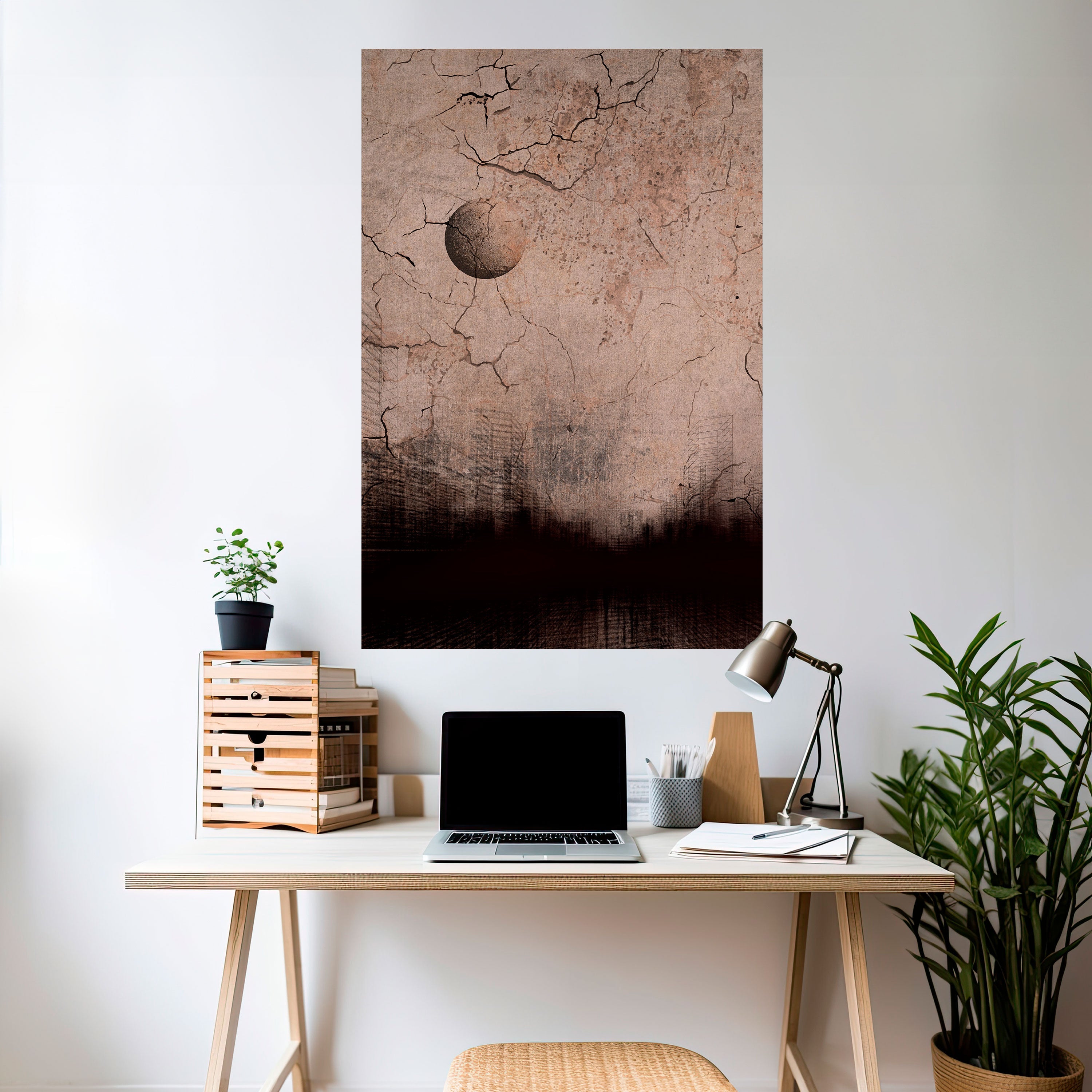 Affiche verticale autocollante « PENSÉES DE RAYON DE LUNE »