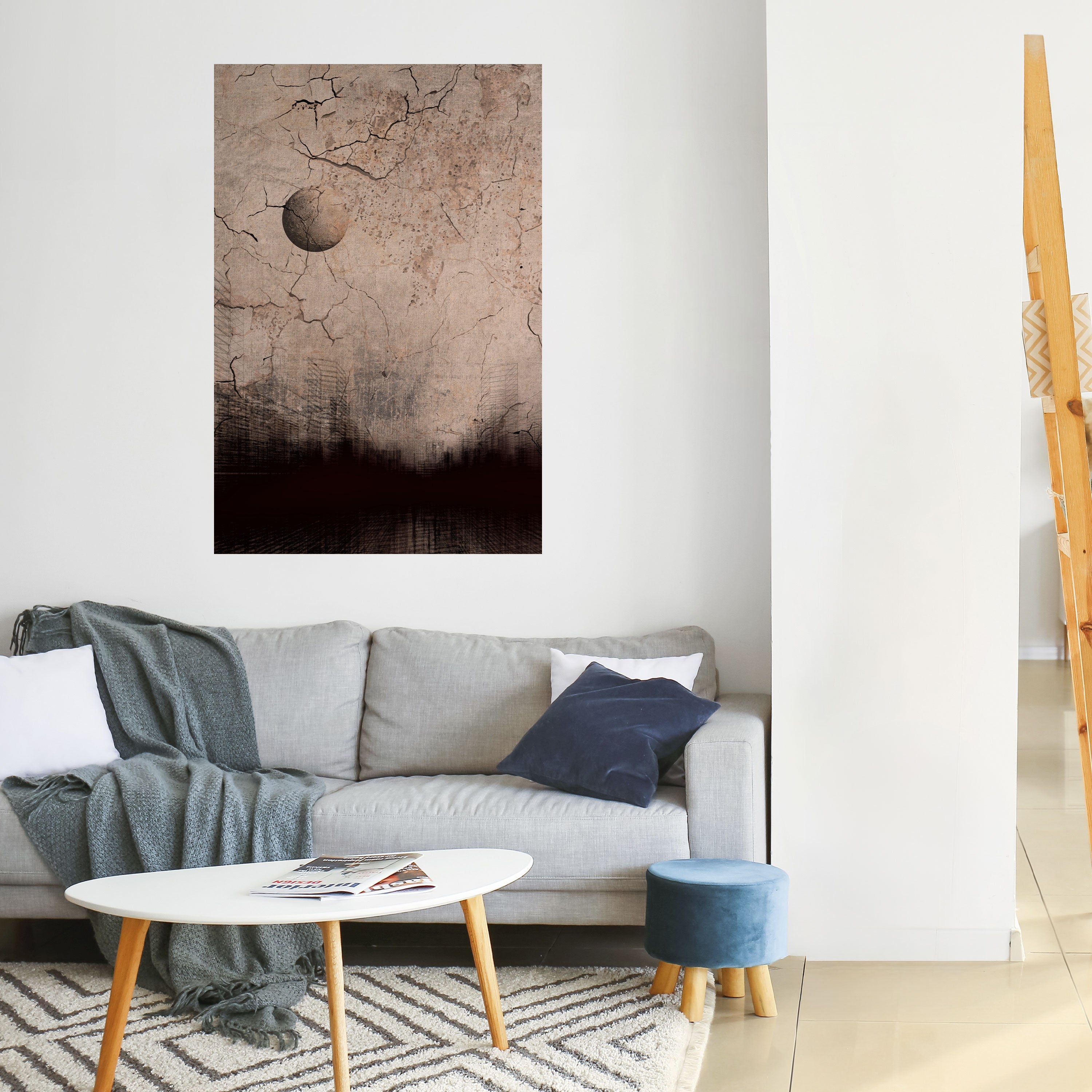 Affiche verticale autocollante « PENSÉES DE RAYON DE LUNE »