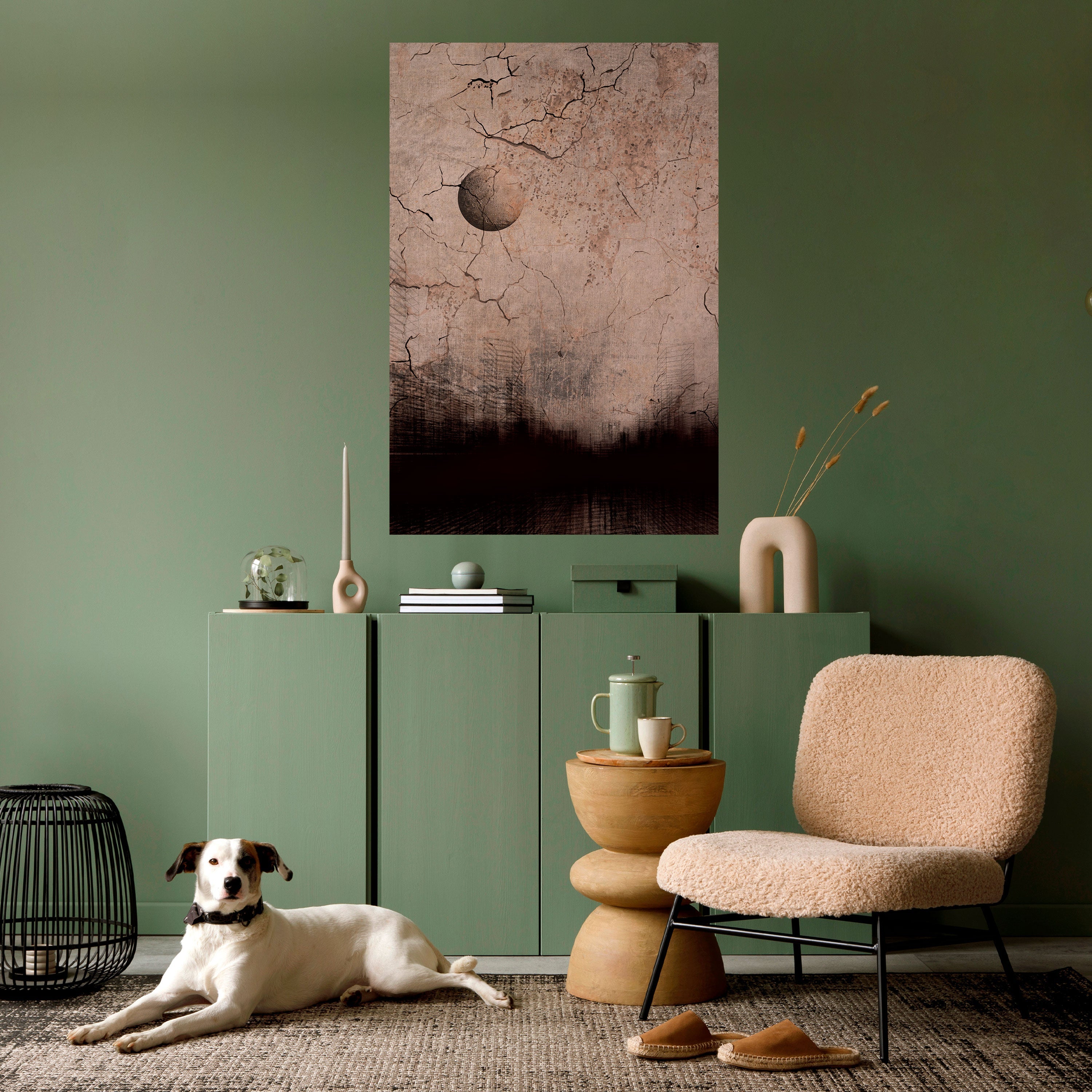 Affiche verticale autocollante « PENSÉES DE RAYON DE LUNE »